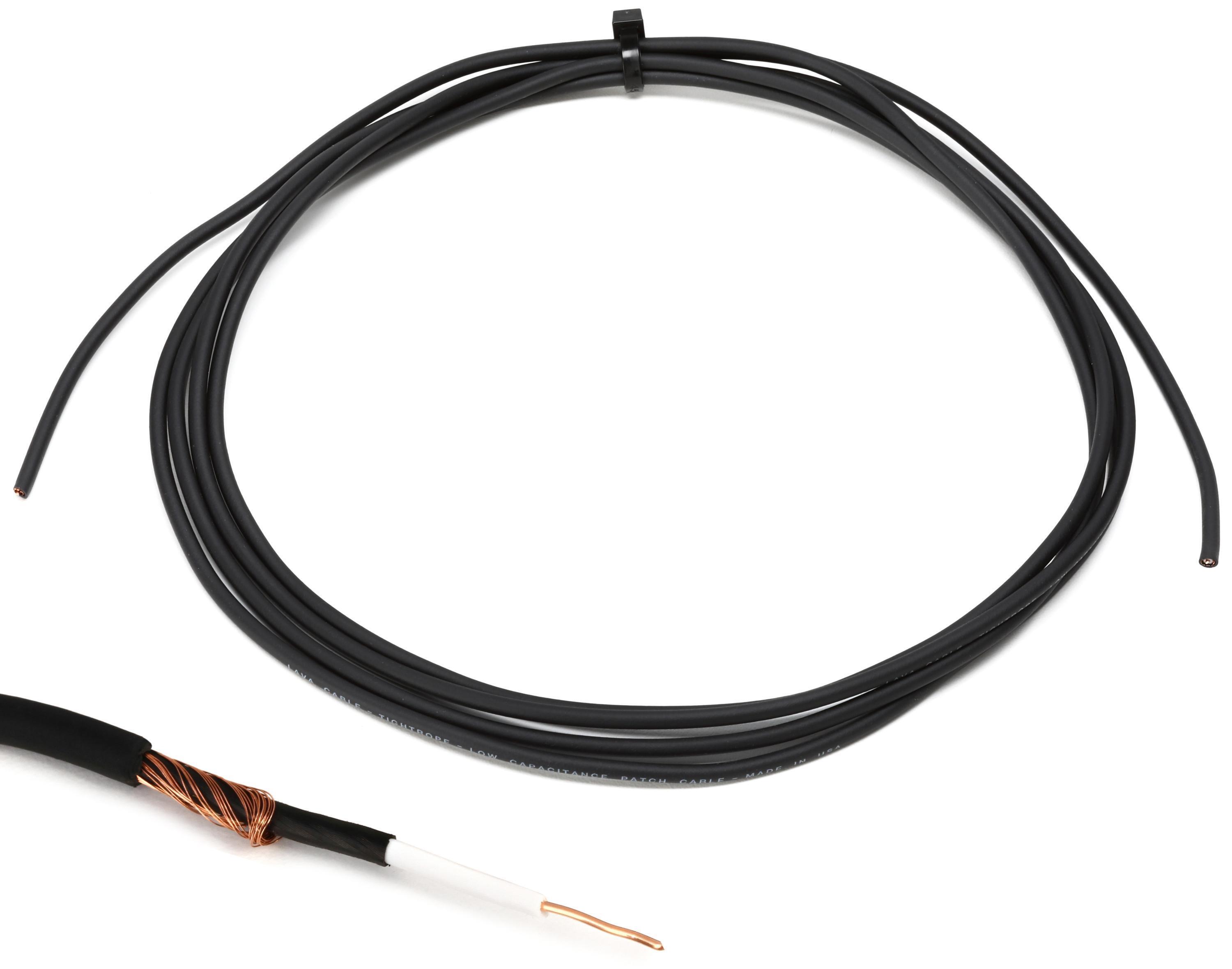 Photo of Lava Cable Tightrope Instrument Wire - Black 10 Foot