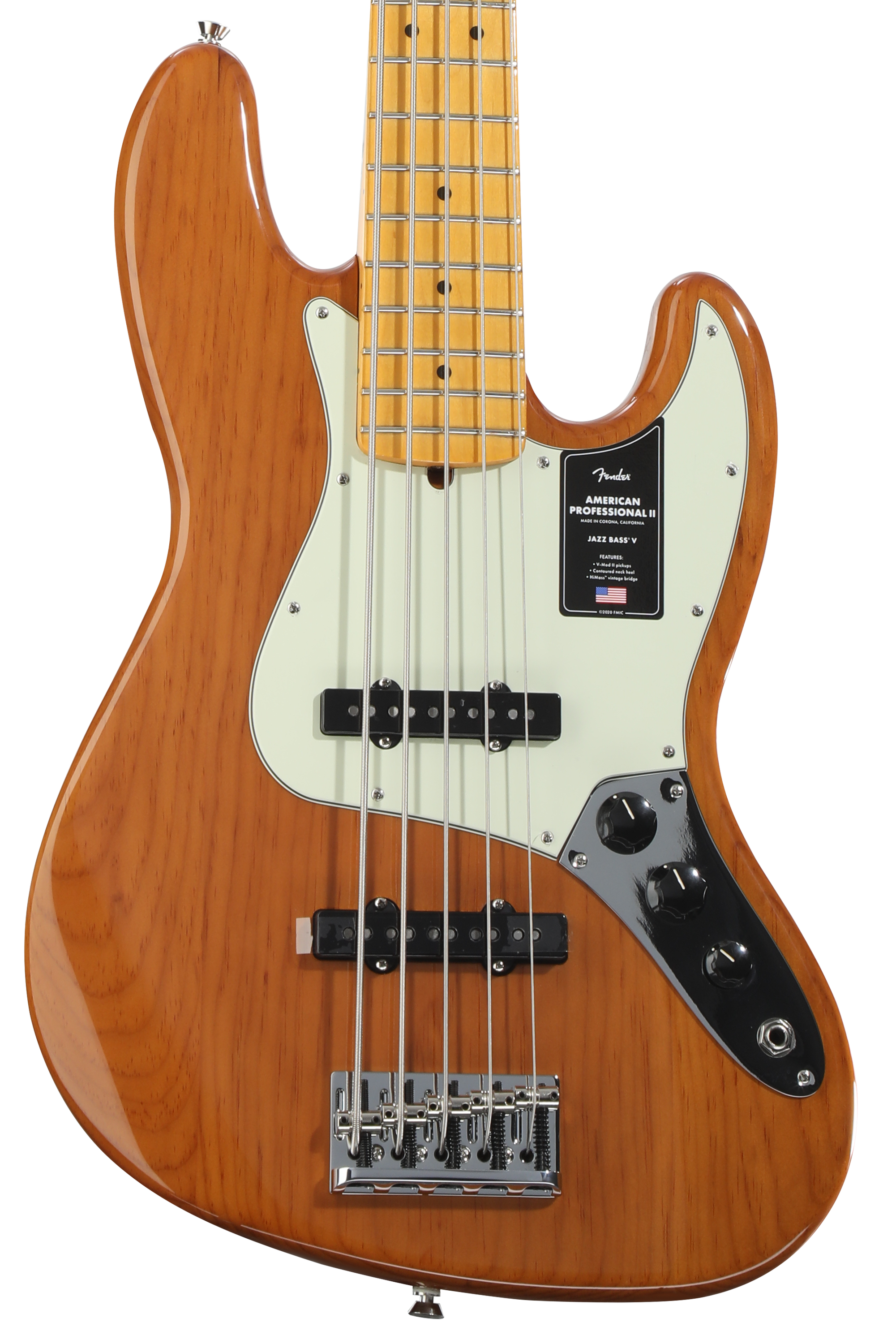 Fender American Professional II Jazz Bass V - Roasted Pine, Maple