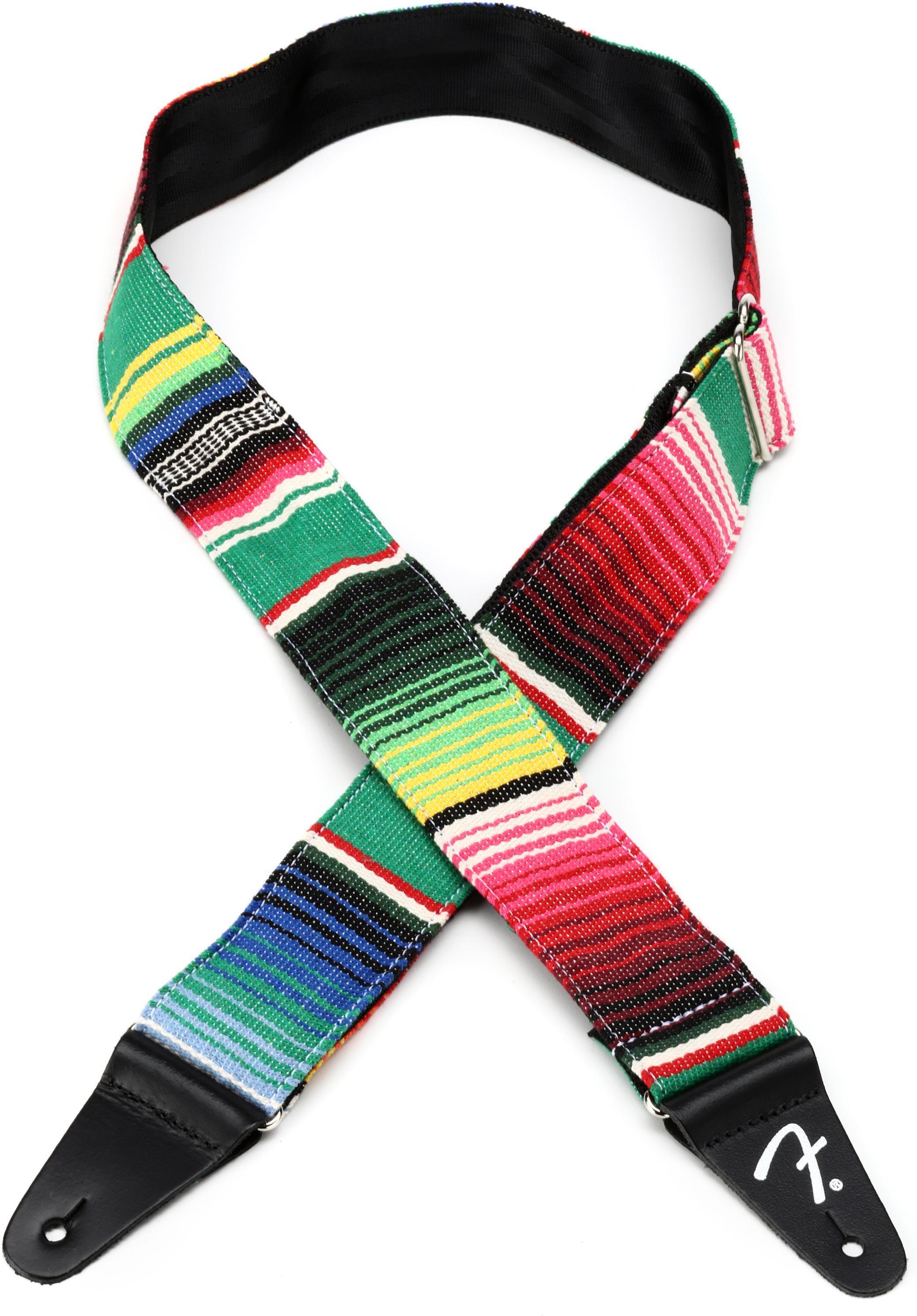 Photo of Fender Serape Guitar Strap - Green Multi