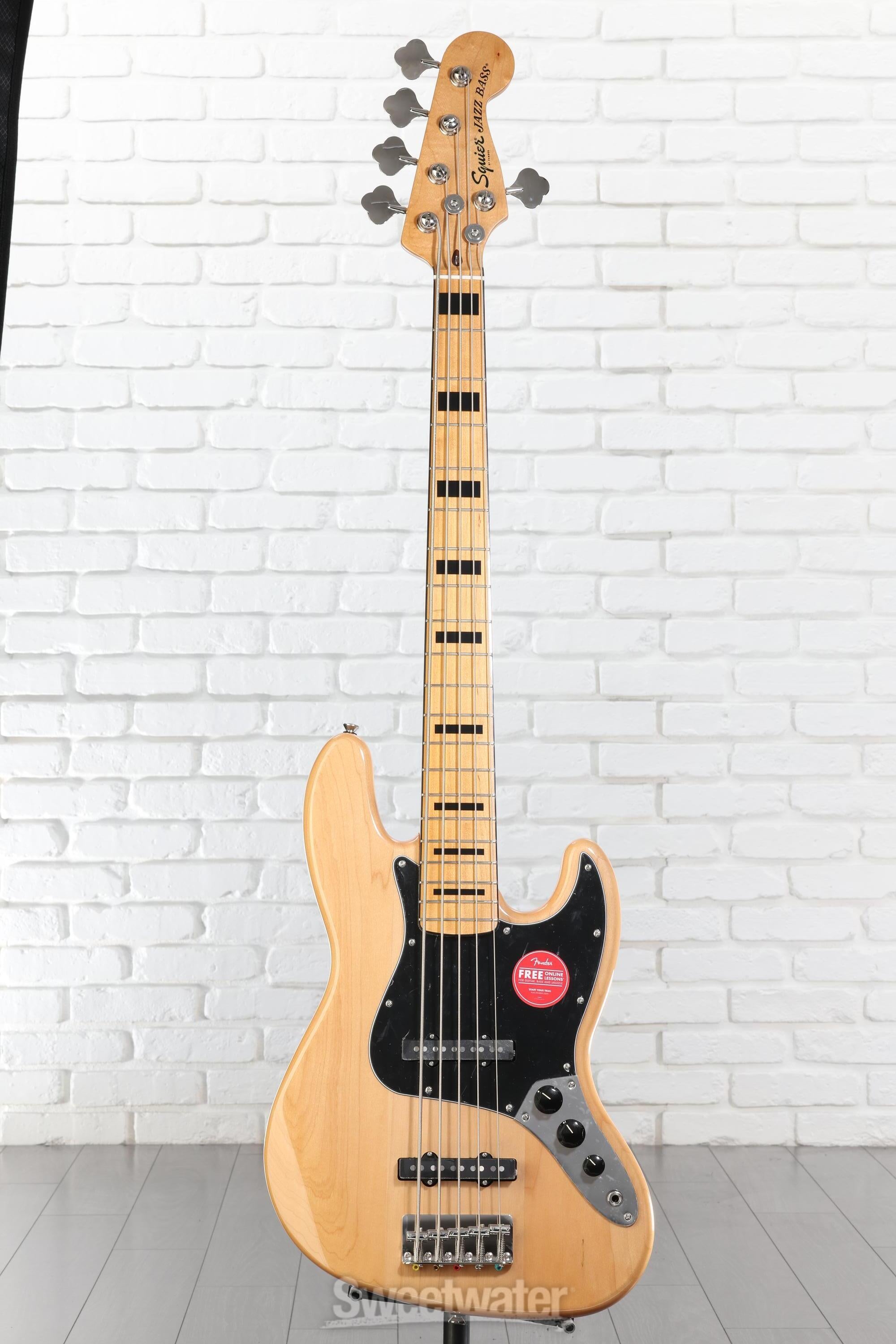 Squier Classic Vibe '70s Jazz Bass V - Natural with Maple