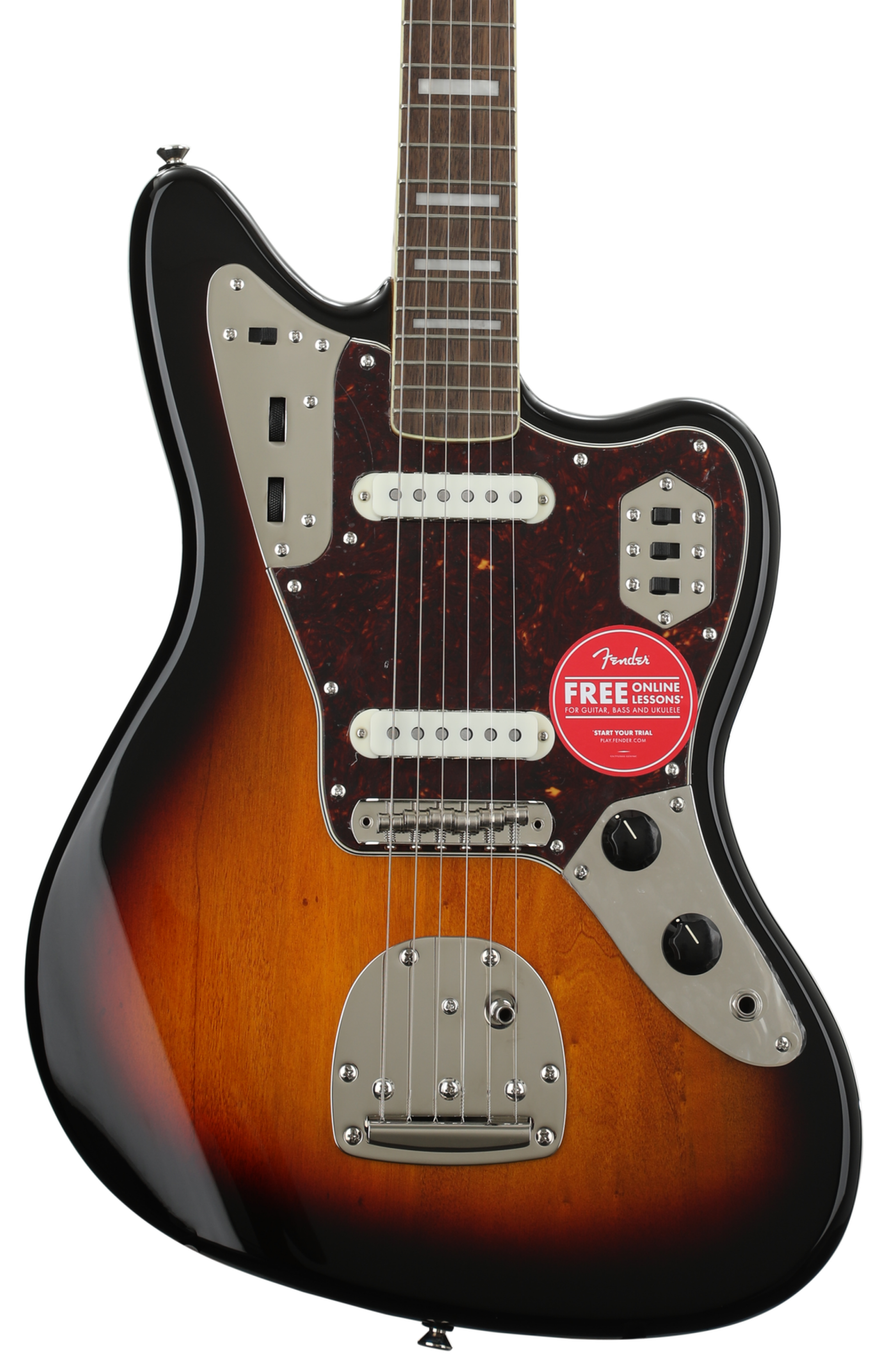 Squier Classic Vibe '70s Jaguar - 3-Tone Sunburst | Sweetwater