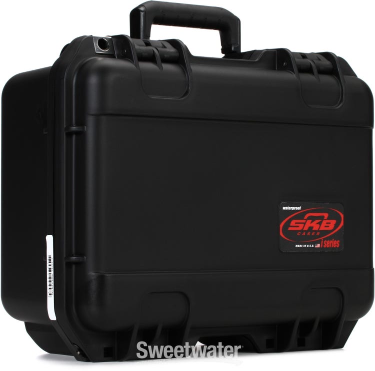 17 Black Weatherproof Equipment Case, made of Polypropylene Plastic with  Foam Insert, 16.5 X 14 X 7 