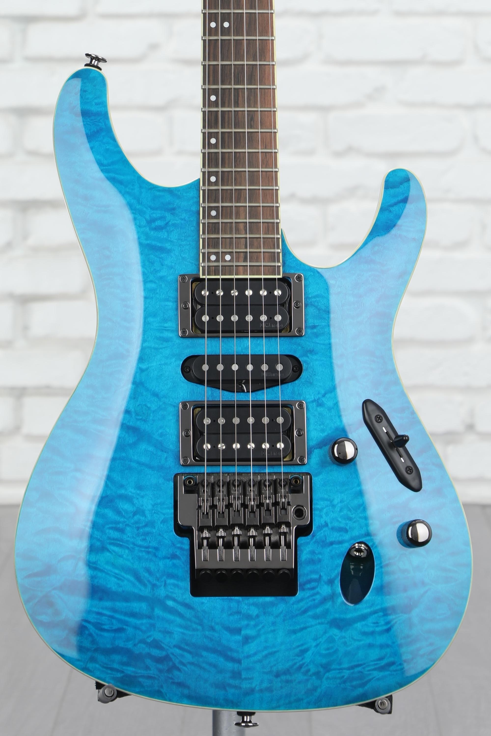 Ibanez Prestige S6570Q - Natural Blue | Sweetwater