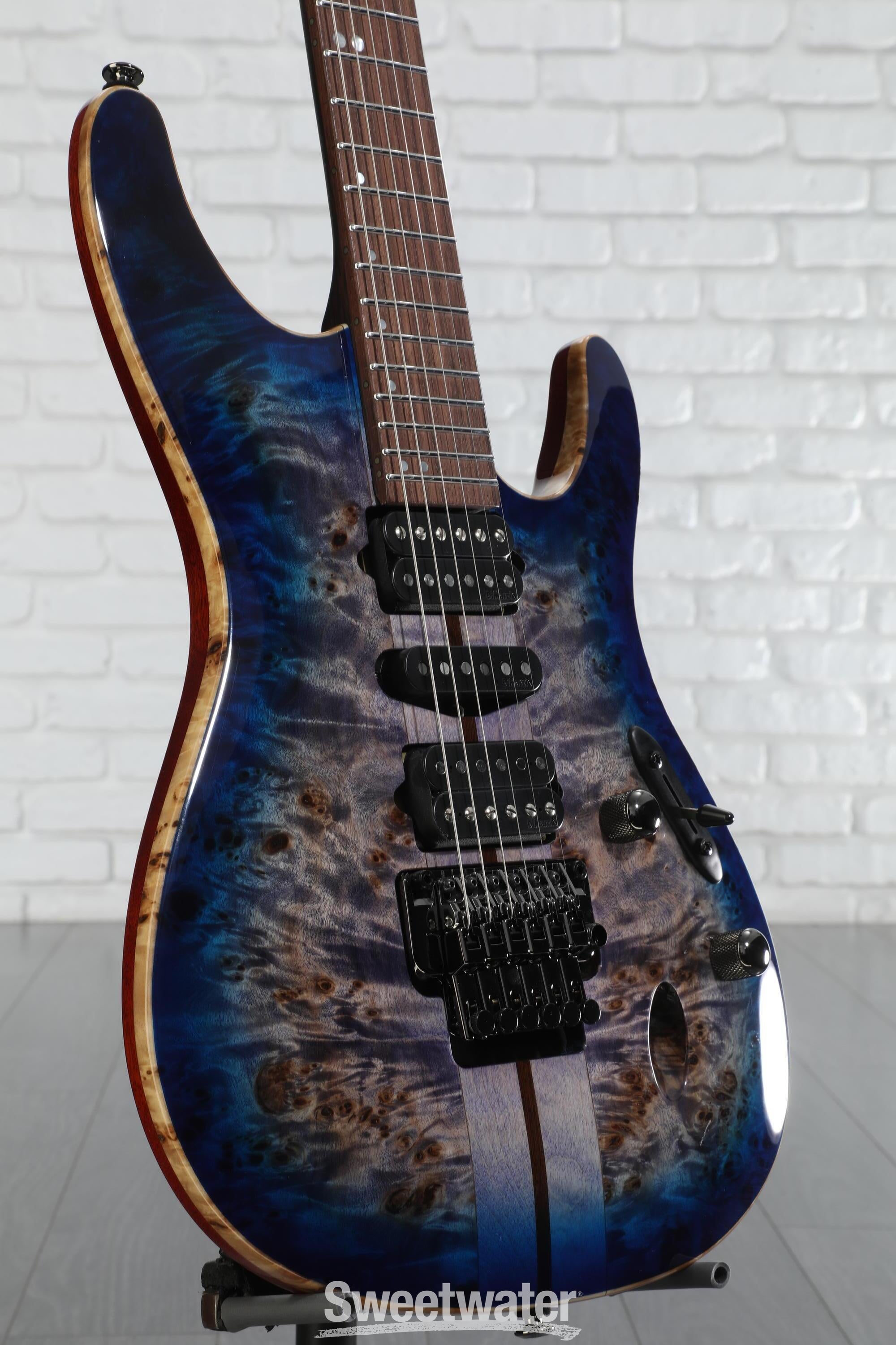 Amazon.com: Ibanez Premium S1070PBZ - Cerulean Blue Burst