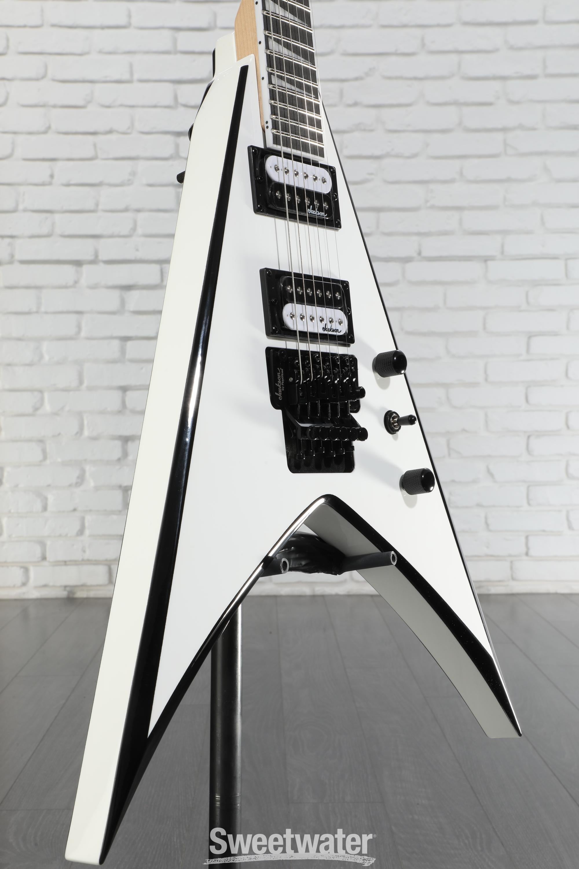 【美品】Jackson KING V VS32 White with Black Jackson JS Series King V JS32 - White with Black Bevels