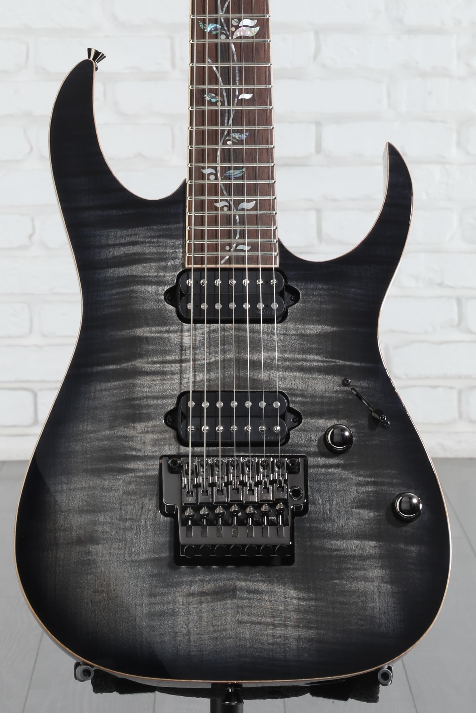 Ibanez J Custom RG8527 7-string Electric Guitar - Black Rutile