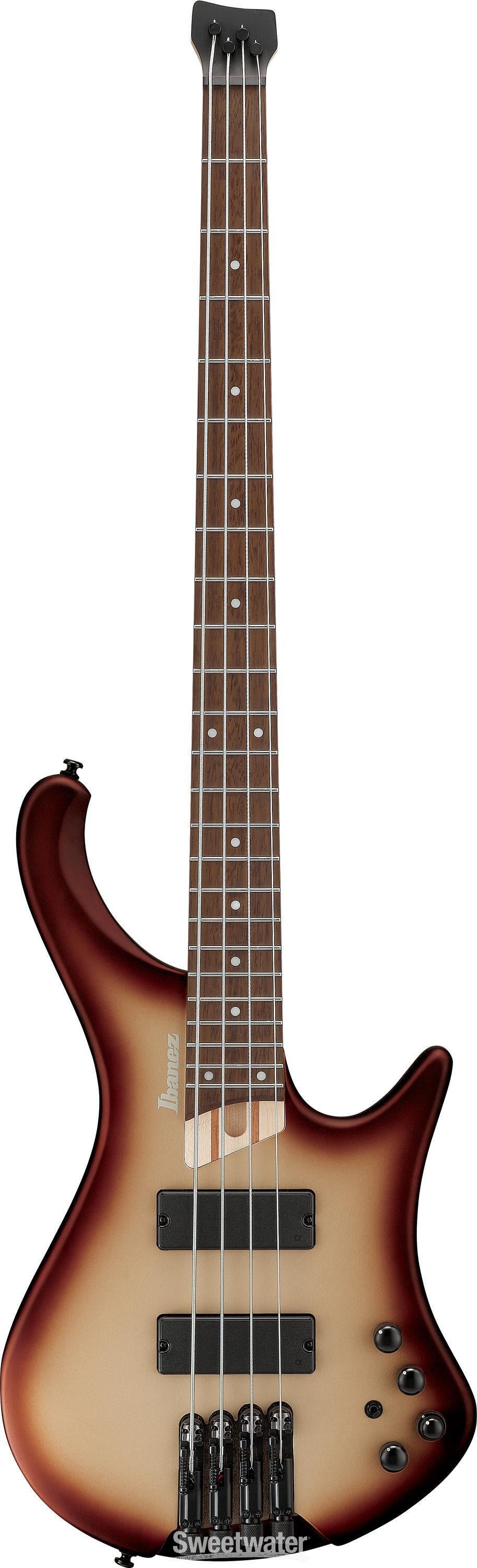 Ibanez Bass Workshop EHB600 Electric Bass Guitar - Charred Champagne Burst Matte