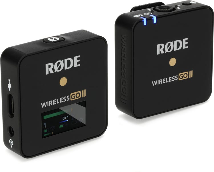 Rode Wireless GO Wireless Microphone Compact Digital System 2.4GHz
