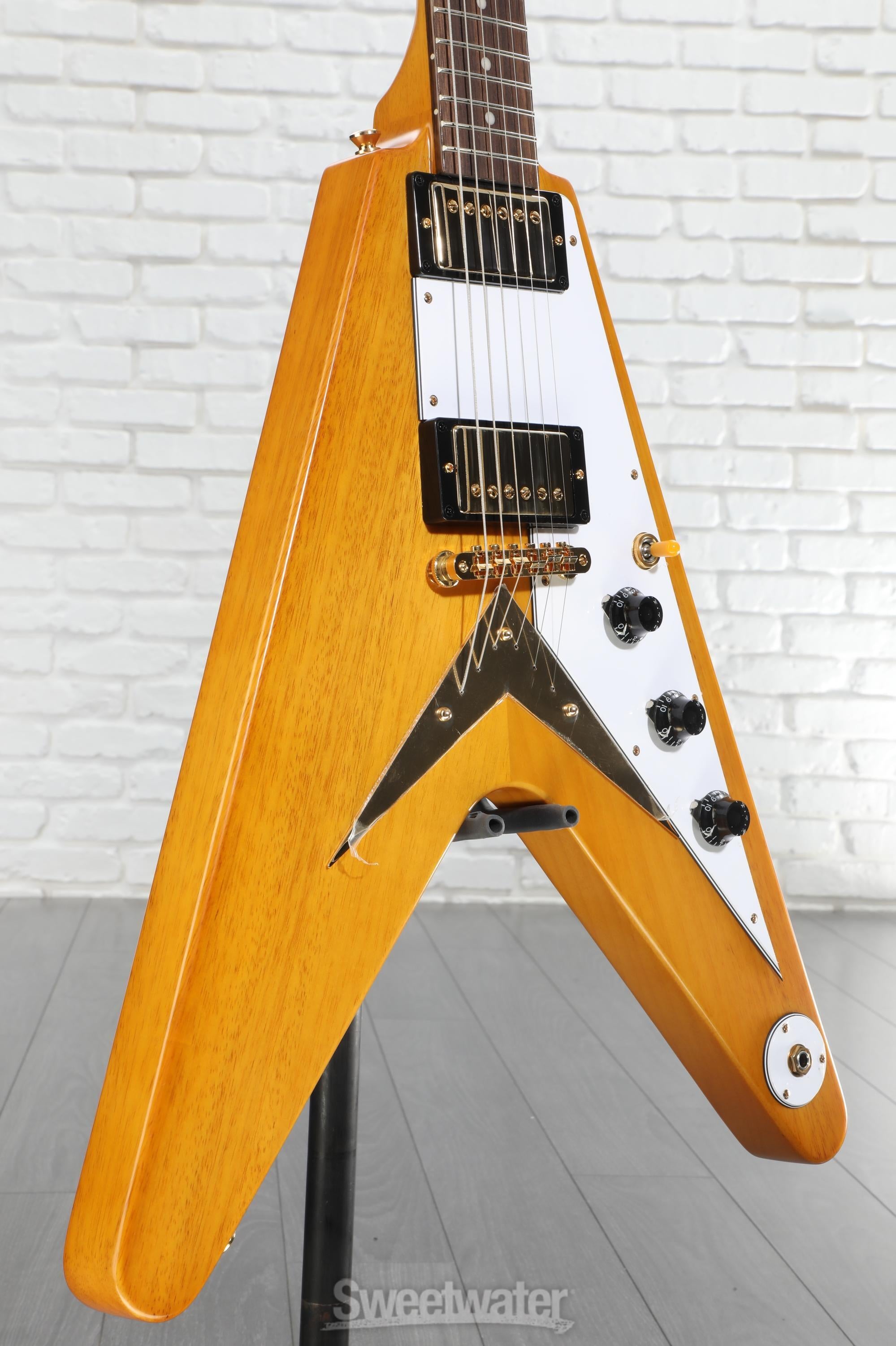 Epiphone 1958 Korina Flying V Electric Guitar - Natural