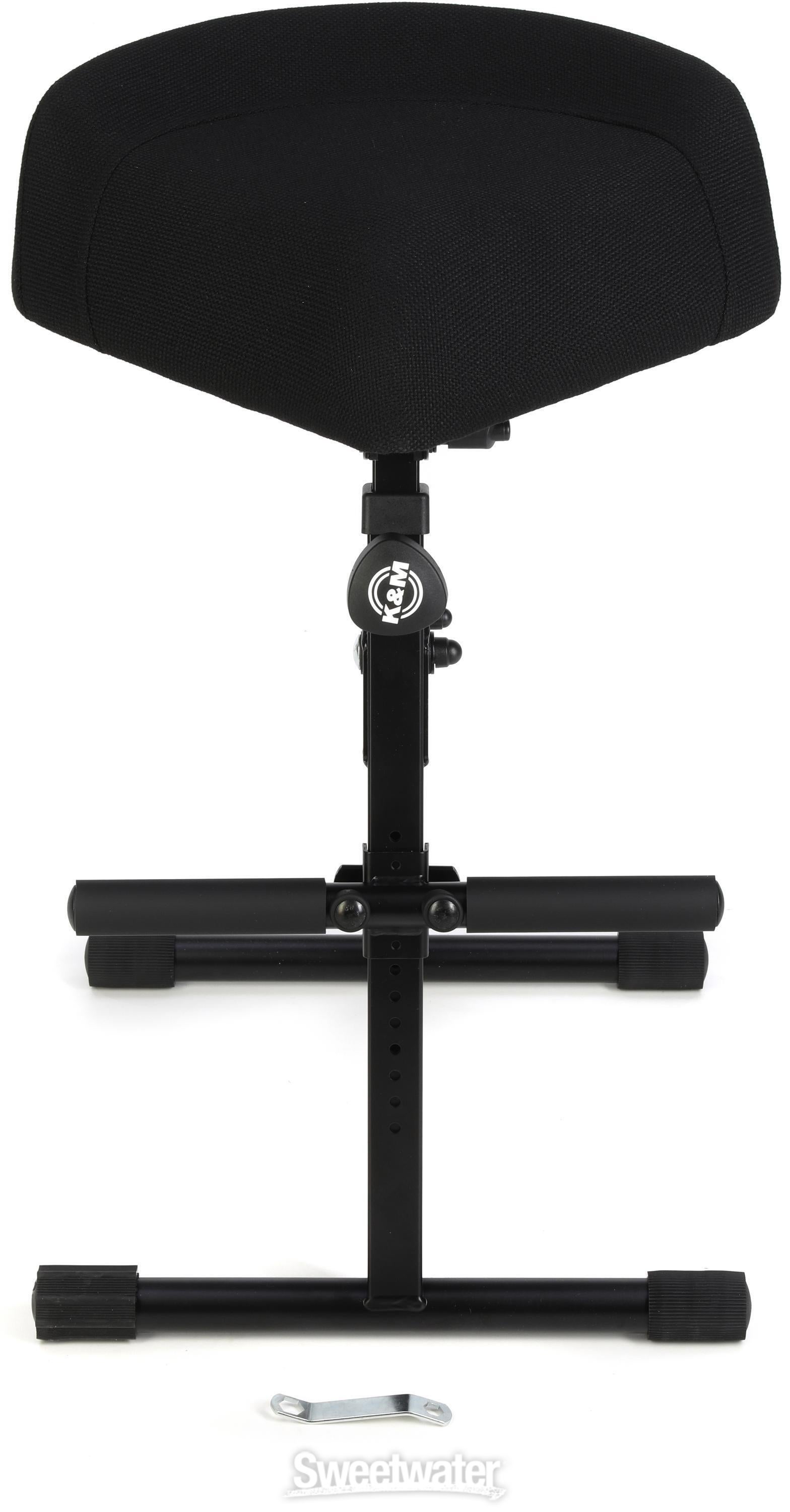 K&M 14044 Multipurpose Stool - Black Fabric | Sweetwater