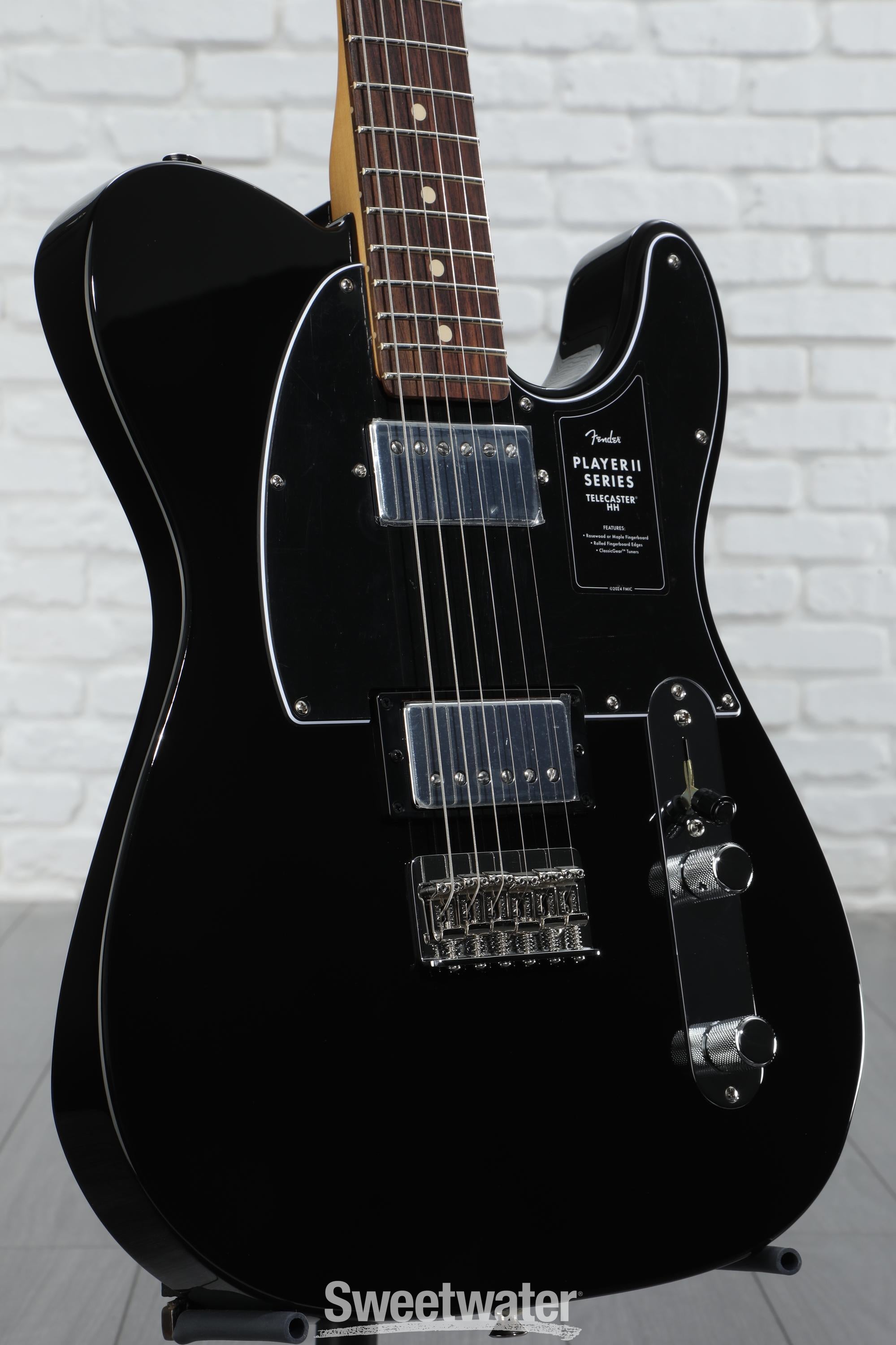 ギター Fender Player II Telecaster Black Maple Fender Player II Telecaster Maple Fingerboard Black – Tone