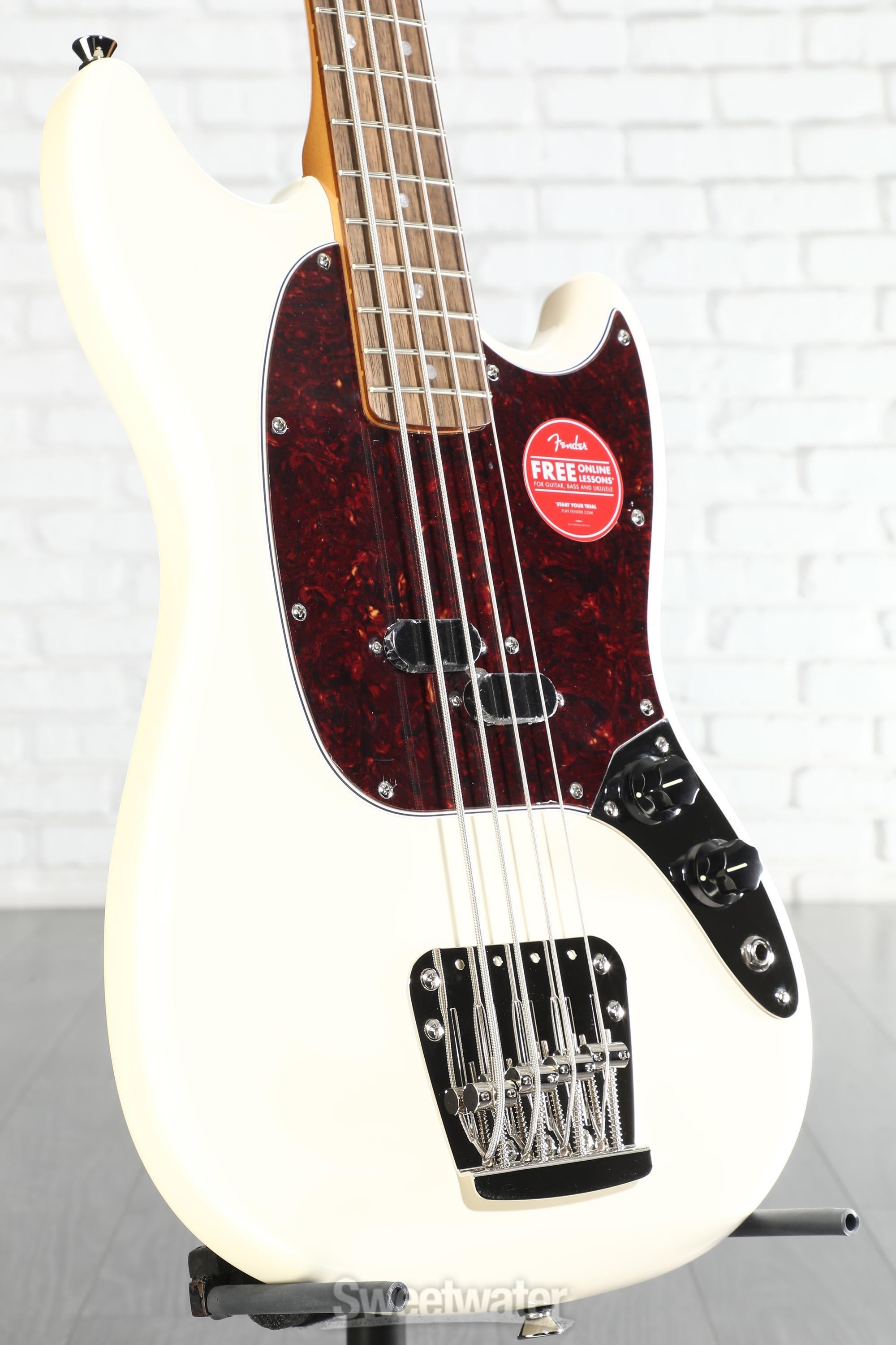 Squier Classic Vibe '60s Mustang Bass - Olympic White | Sweetwater