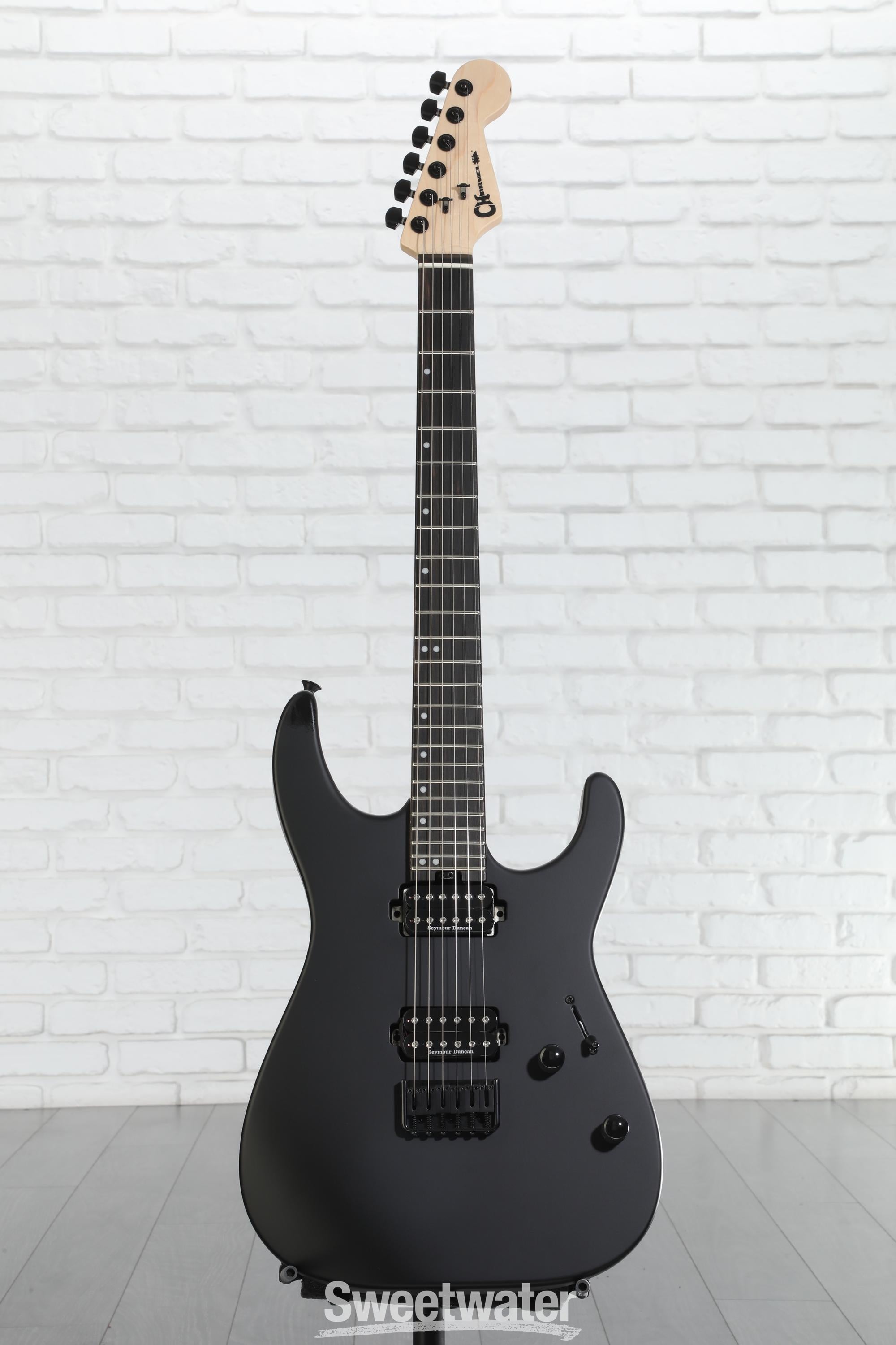 Charvel Pro-Mod DK24 HH HT Electric Guitar - Satin Black | Sweetwater