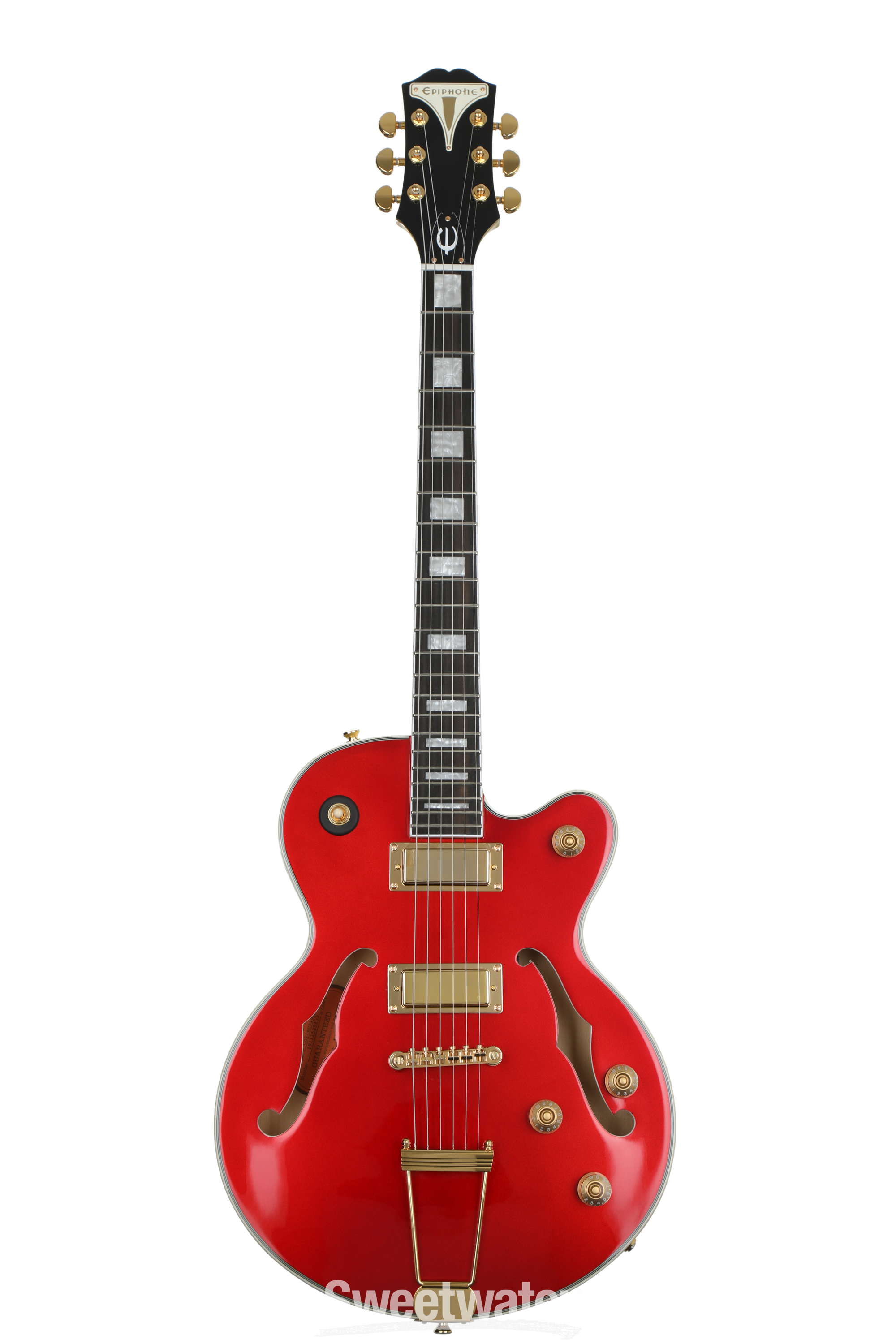 Epiphone Uptown Kat ES - Ruby Red Metallic | Sweetwater Epiphone Uptown Kat ES - Ruby Red Metallic | Sweetwater