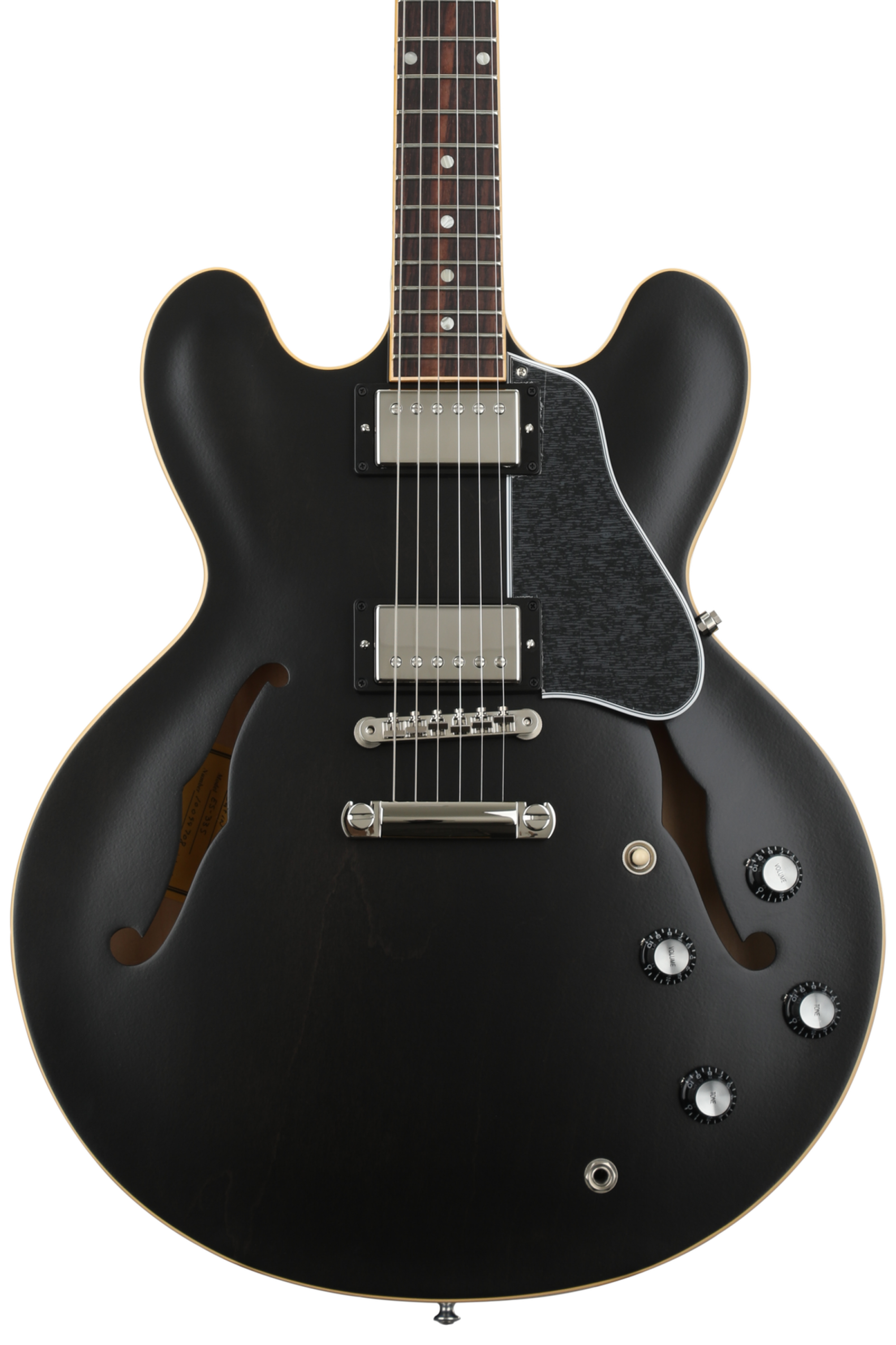 【専用】Gibson ES-335 2008年製 ギブソン ブラック BLACK Gibson ES-335 Semi-Hollow Electric Guitar - Satin Black | Sweetwater