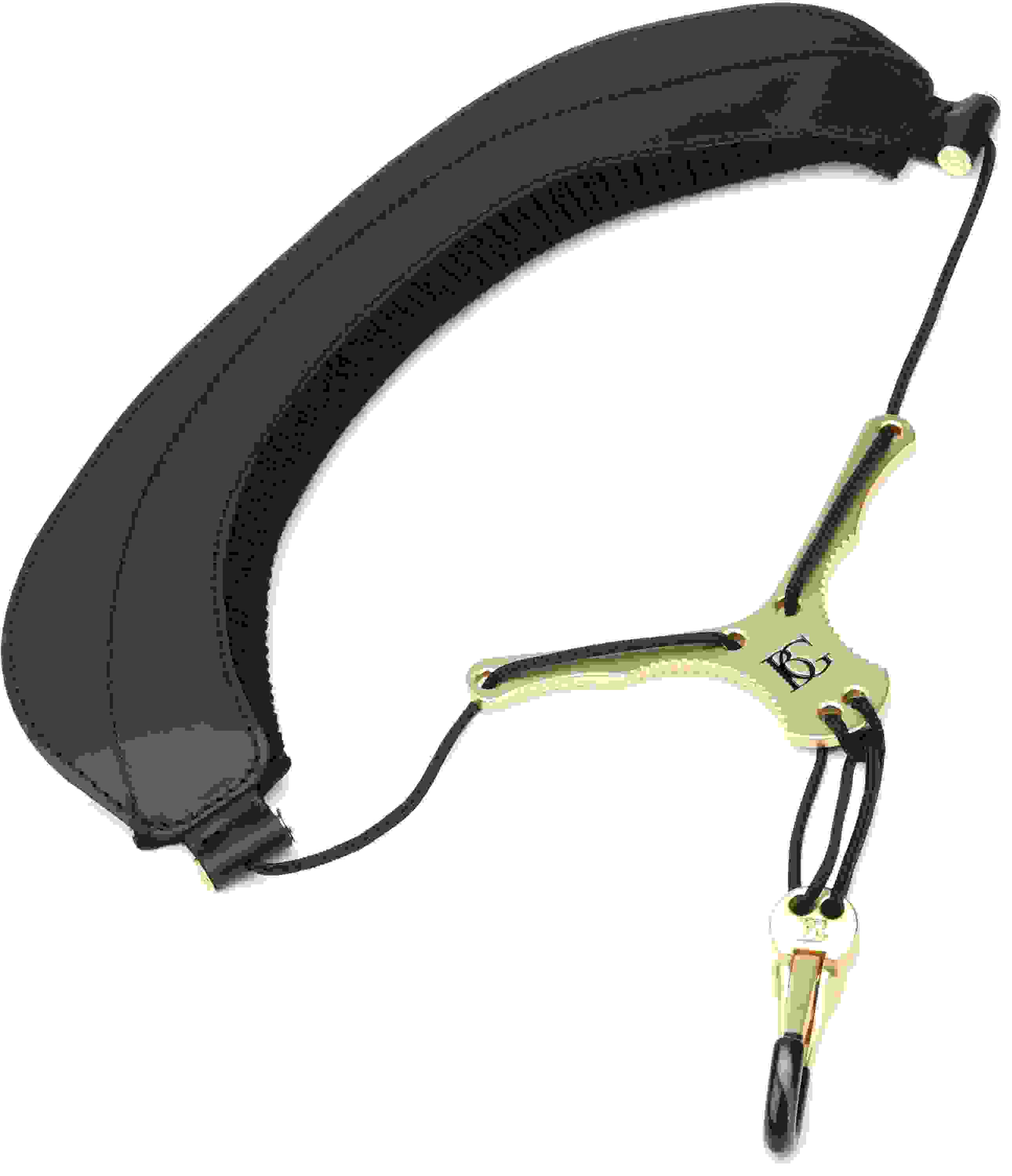 BG BGS72YMSH Leather Alto/Tenor Saxophone Zen Yoke Strap Small