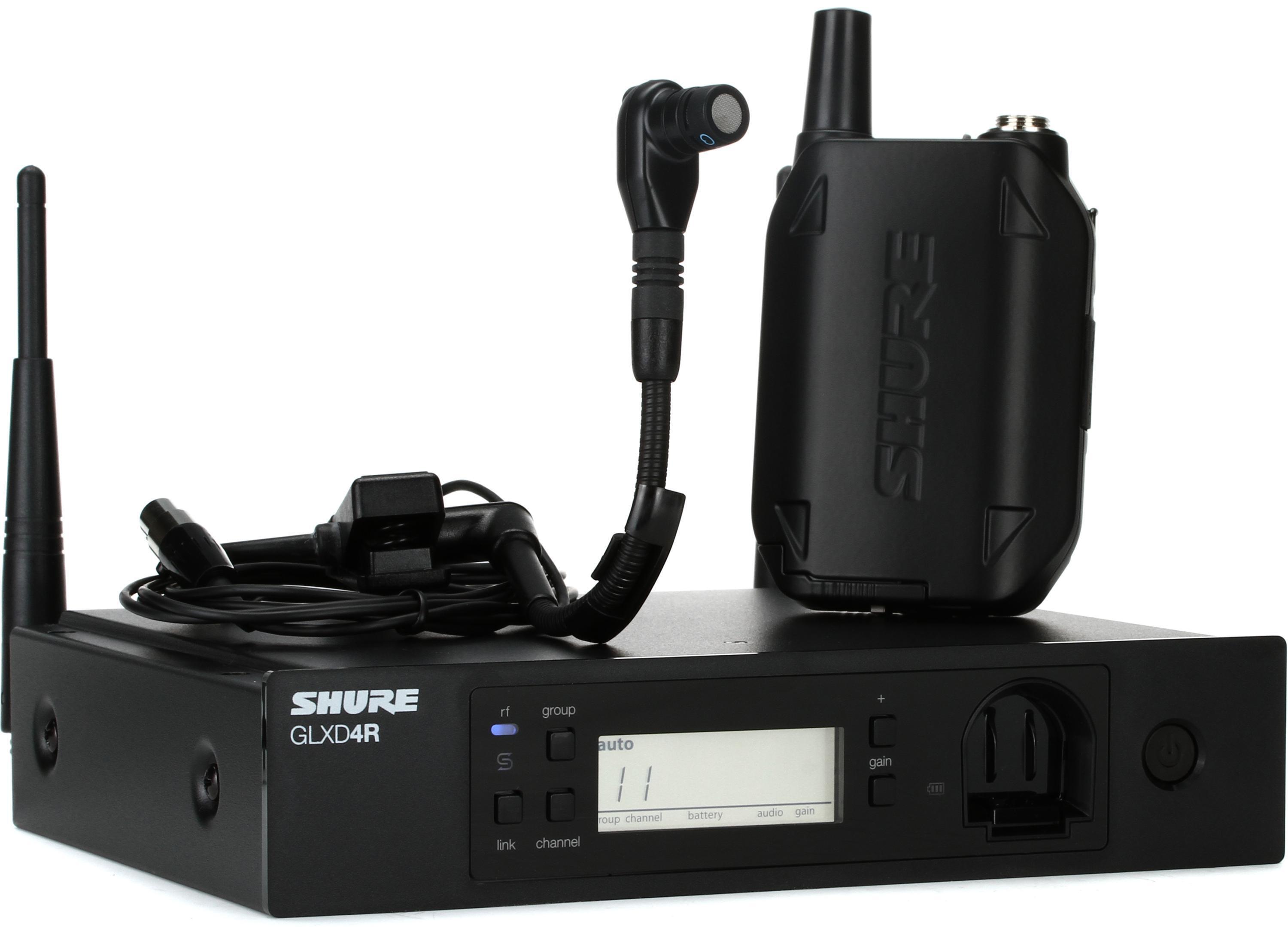 Shure GLXD14R/B98 Digital Wireless Instrument Microphone System