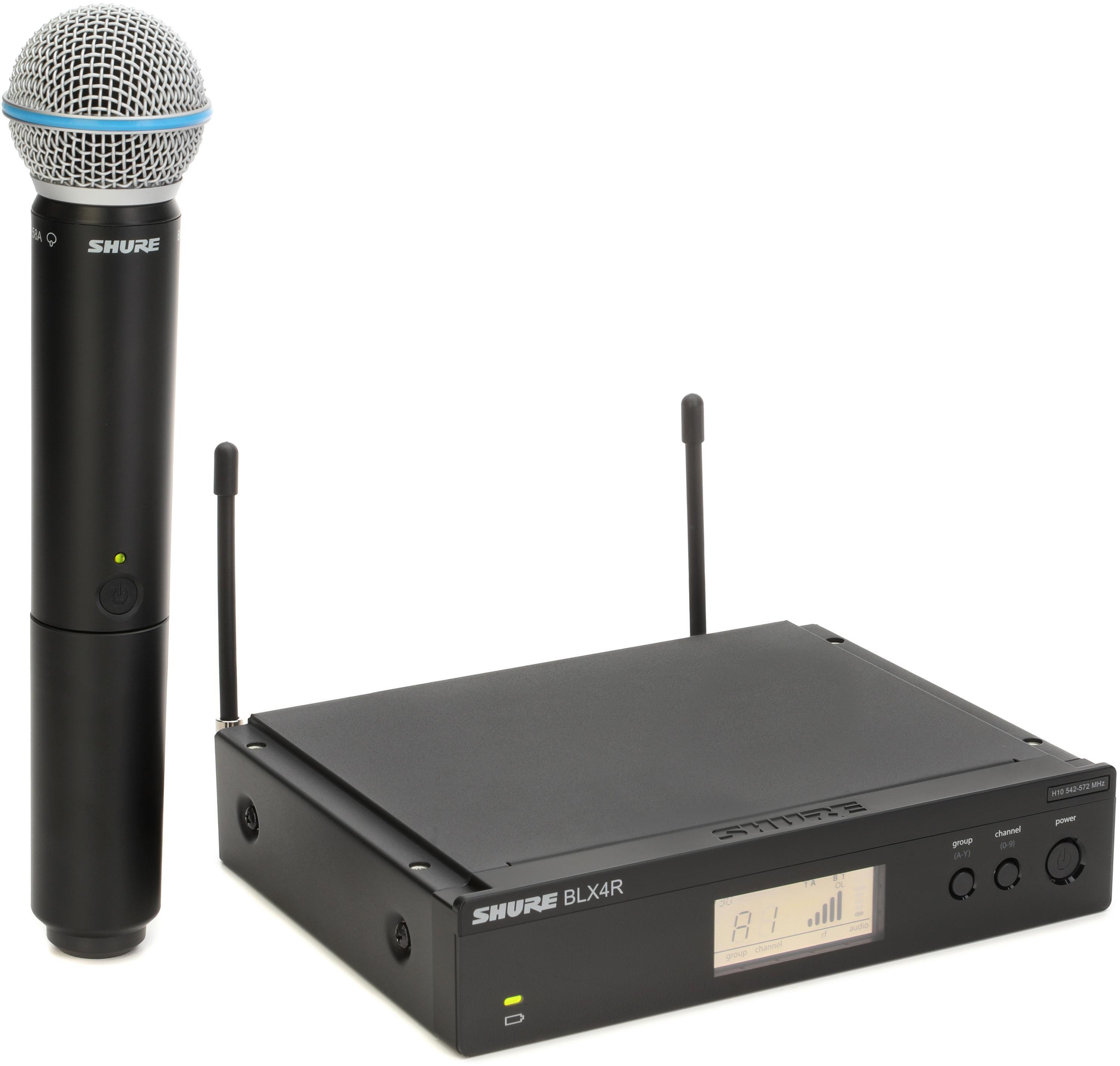 Shure BLX24R/B58 Wireless Handheld Microphone System H10 Band Sweetwater