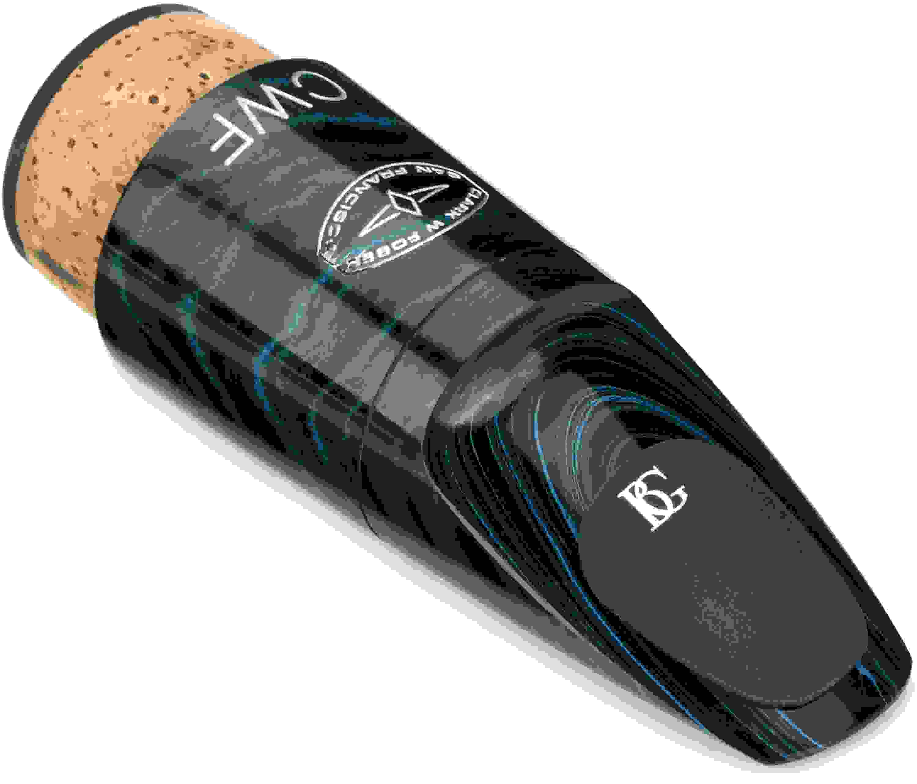 Clark W Fobes 10K Bass Clarinet Mouthpiece - 1.70mm, Blue Marble