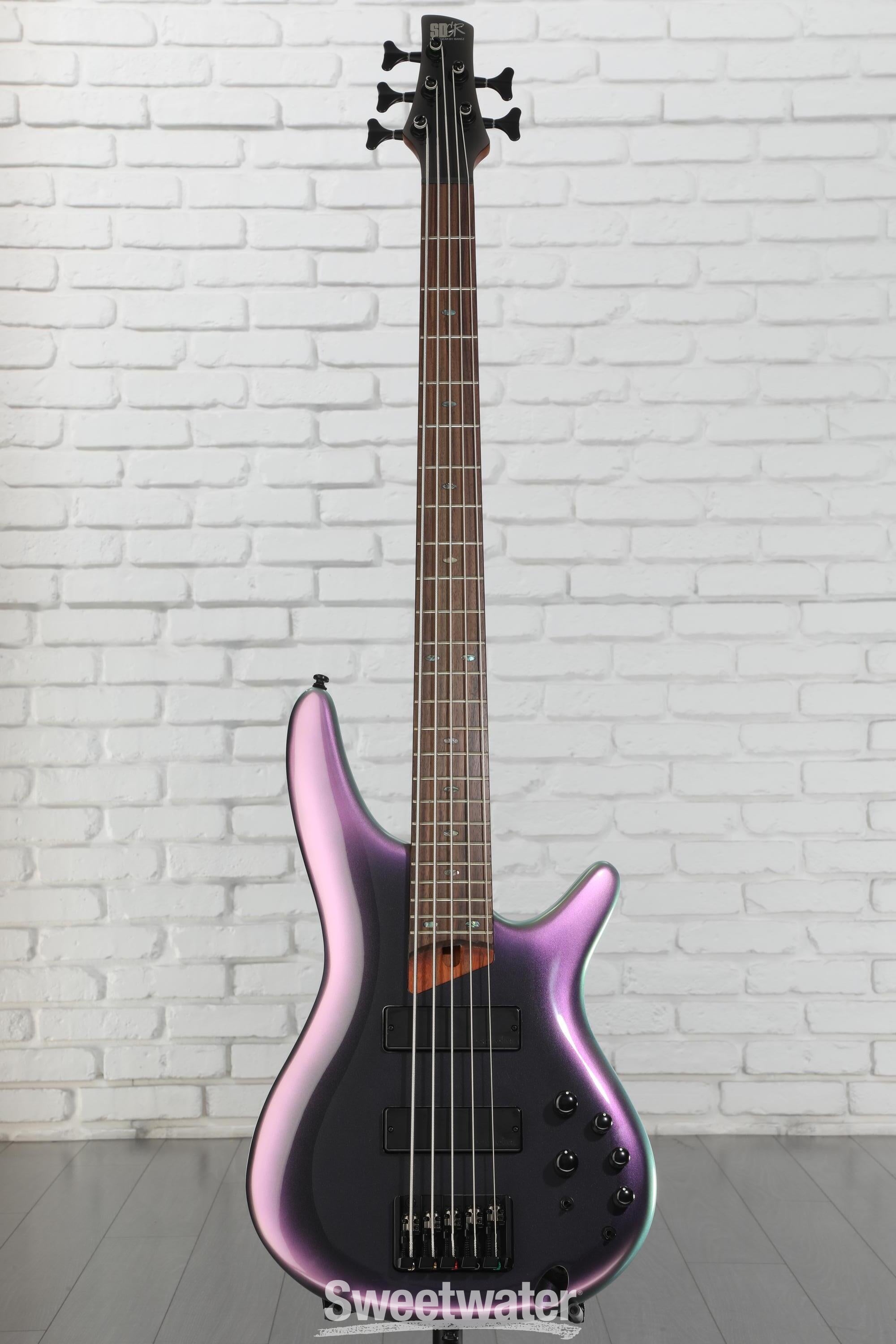 Ibanez SR505E Bass Guitar - Black Aurora Burst | Sweetwater