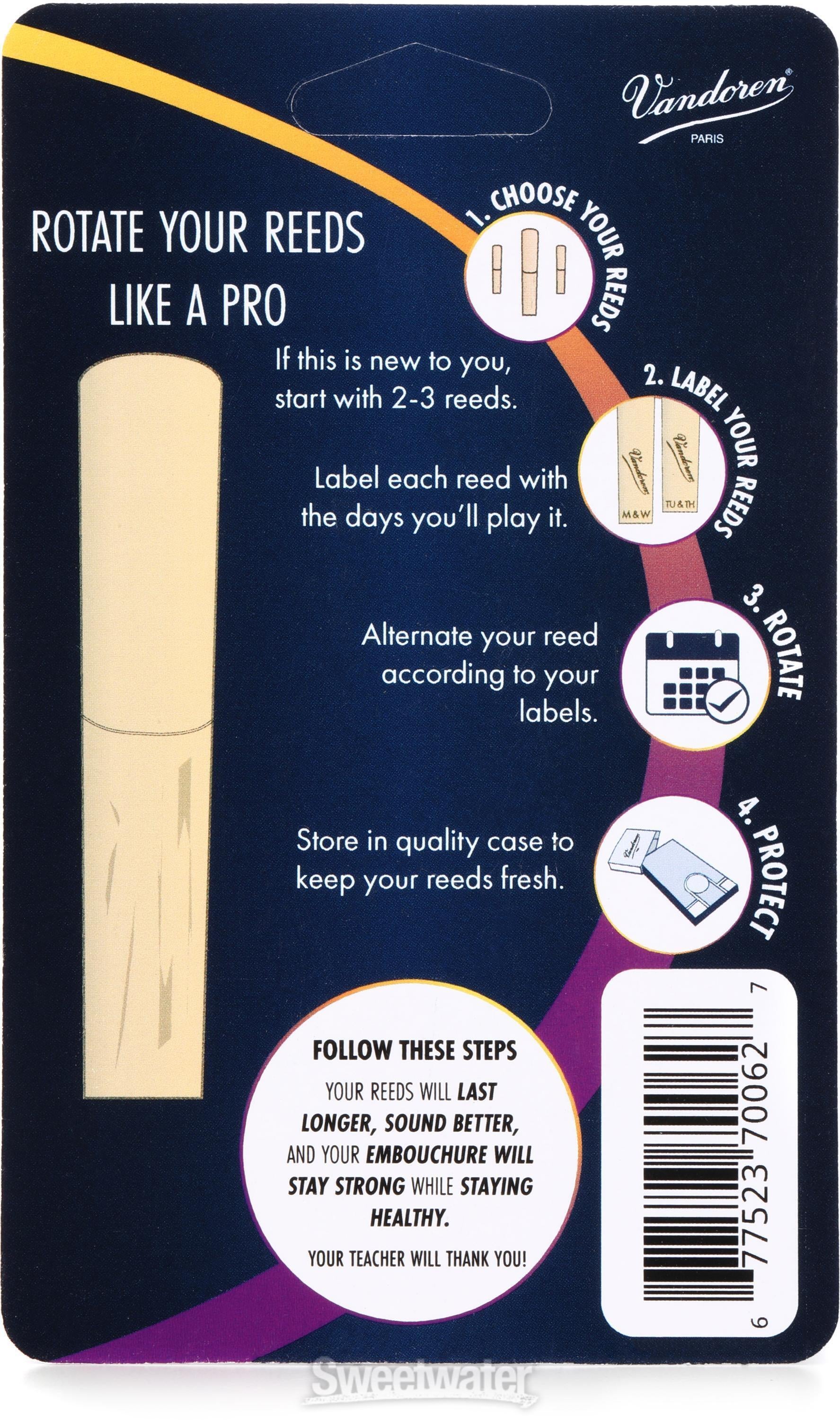 Vandoren SR2135 Traditonal Alto Saxophone Reeds - 3.5 (3