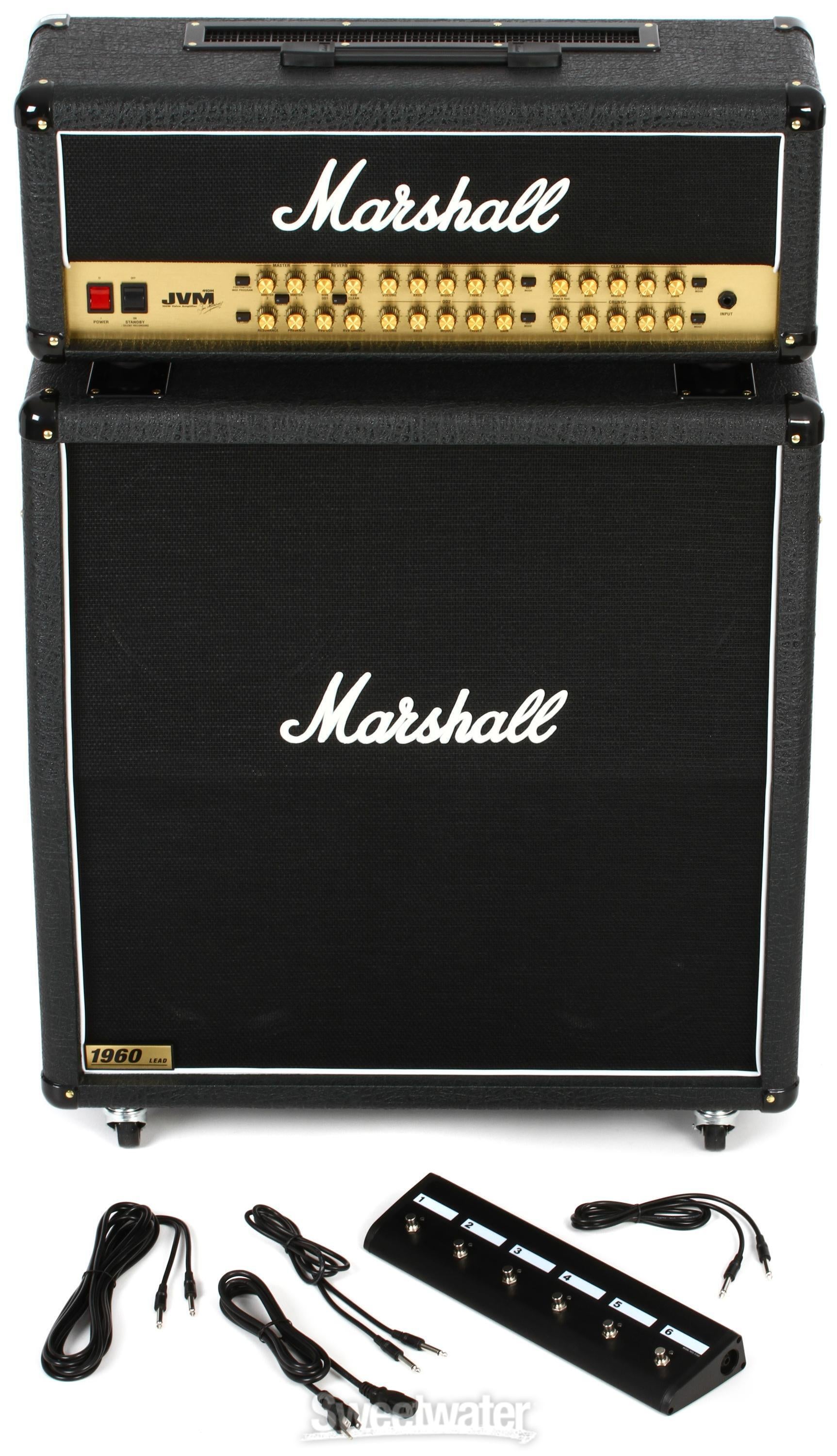 Marshall JVM410H/1960A Angled Half Stack Package