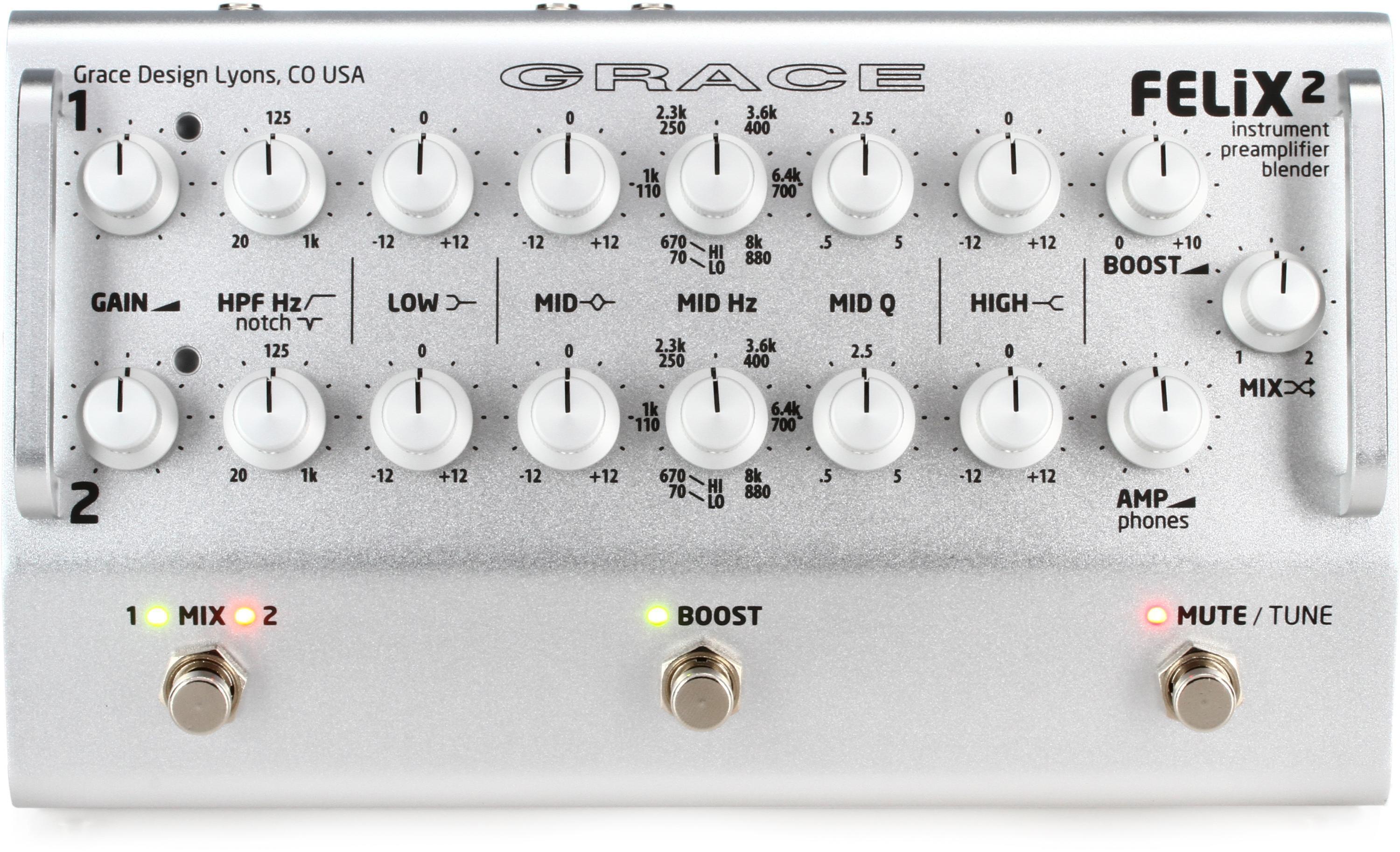 Grace Design FELiX 2 Instrument Preamp/Blender - Silver