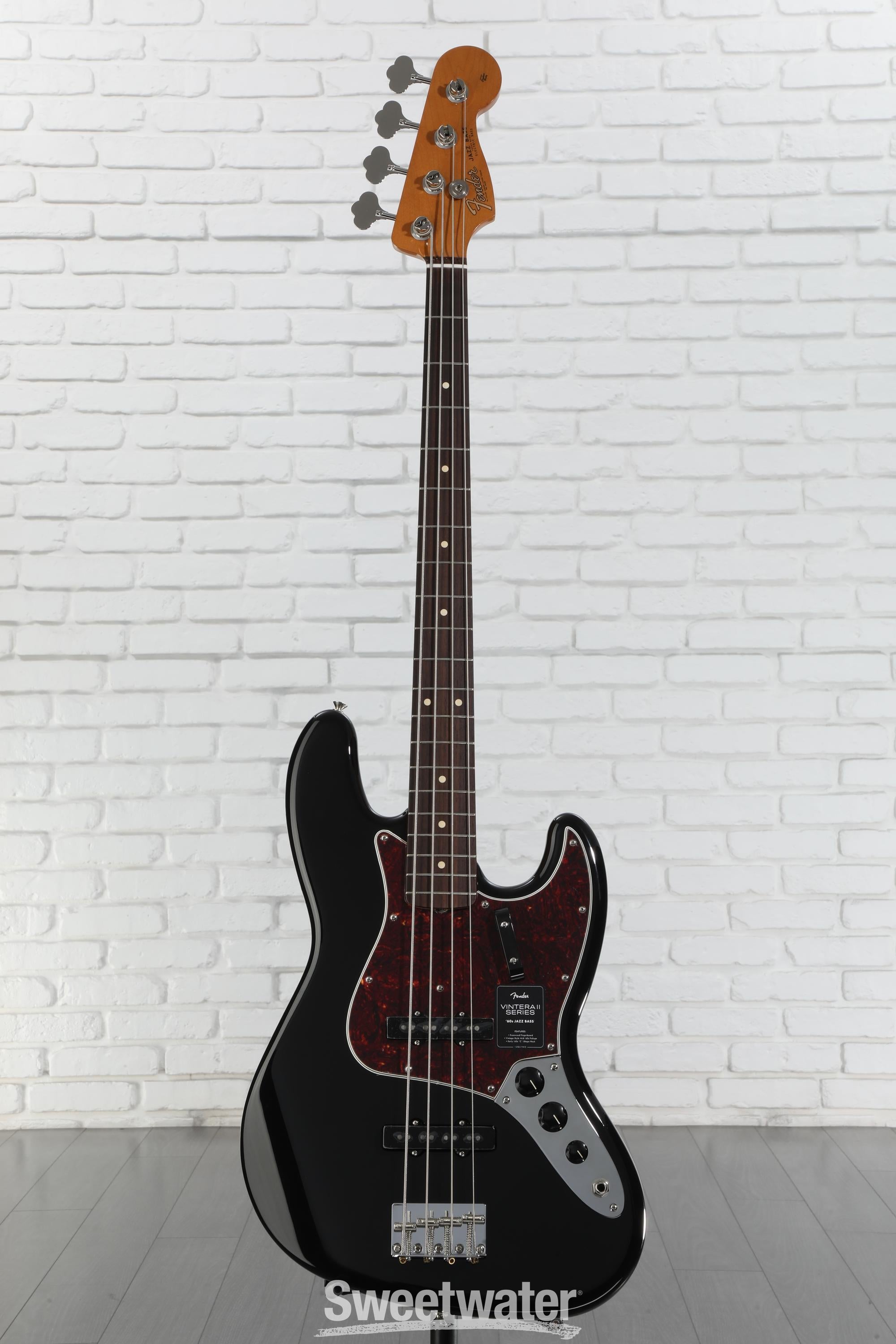 Fender Vintera II '60s Jazz Bass - Black with Rosewood