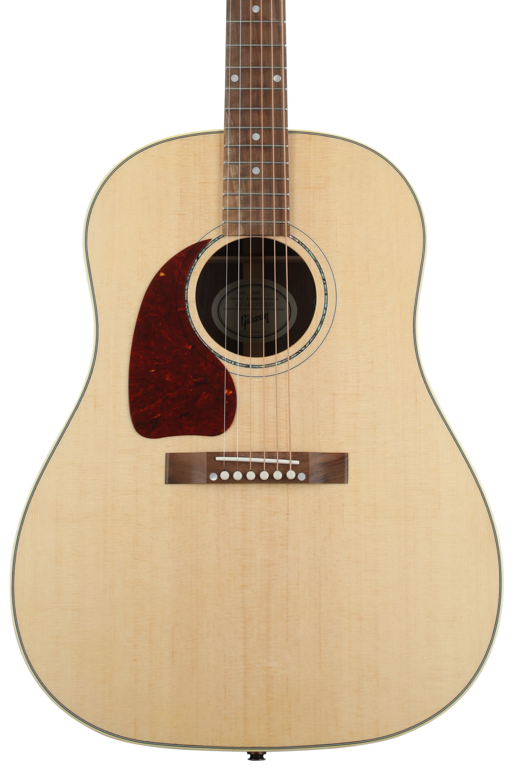 Gibson Acoustic J-15 Standard Walnut, Left-Handed Acoustic-Electric Guitar - Antique Natural