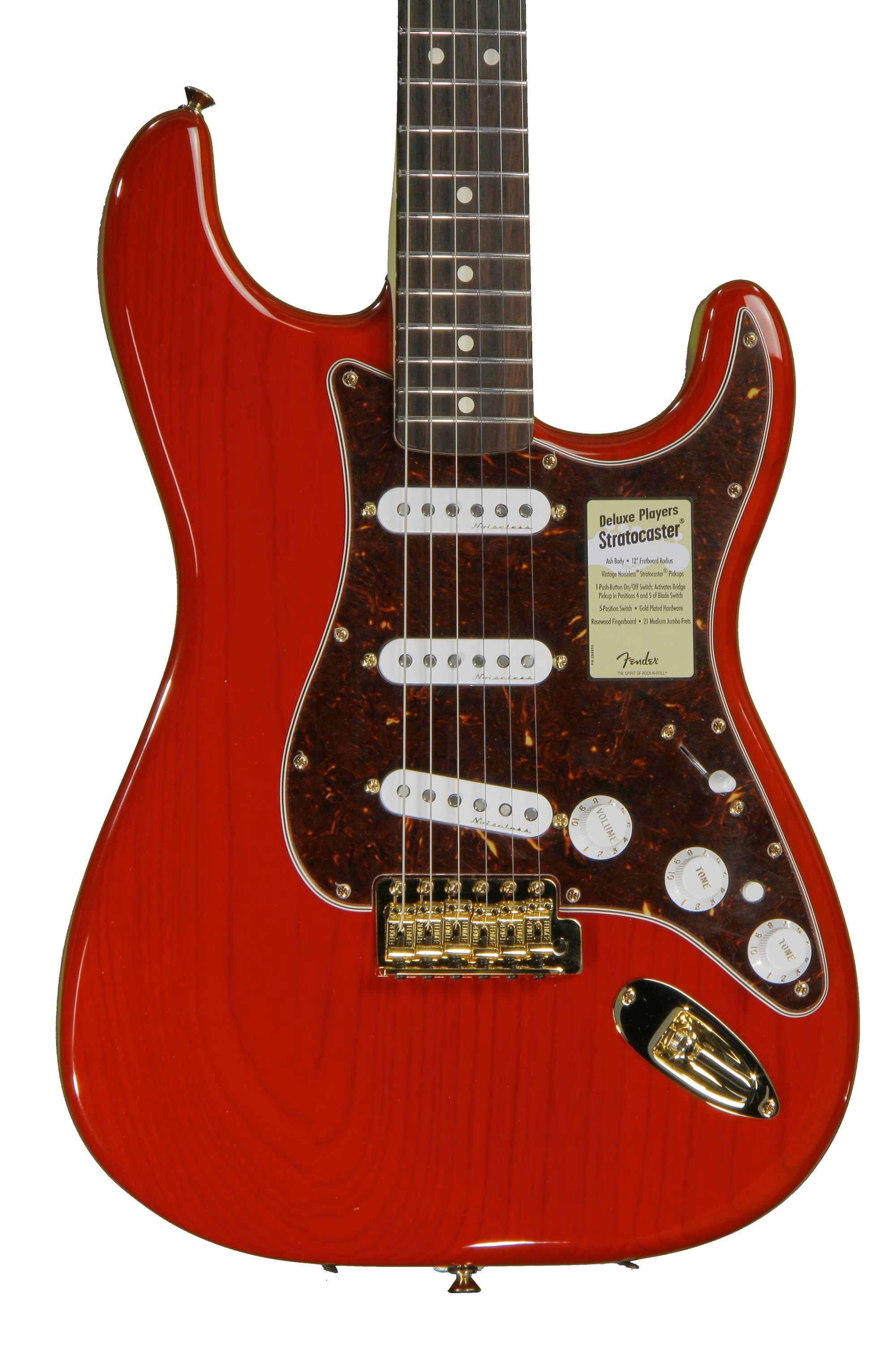 Fender Deluxe Player's Strat - Crimson Red Transparent | Sweetwater