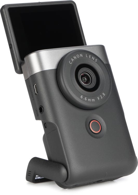 Canon PowerShot V10 Vlog Camera Silver Sweetwater