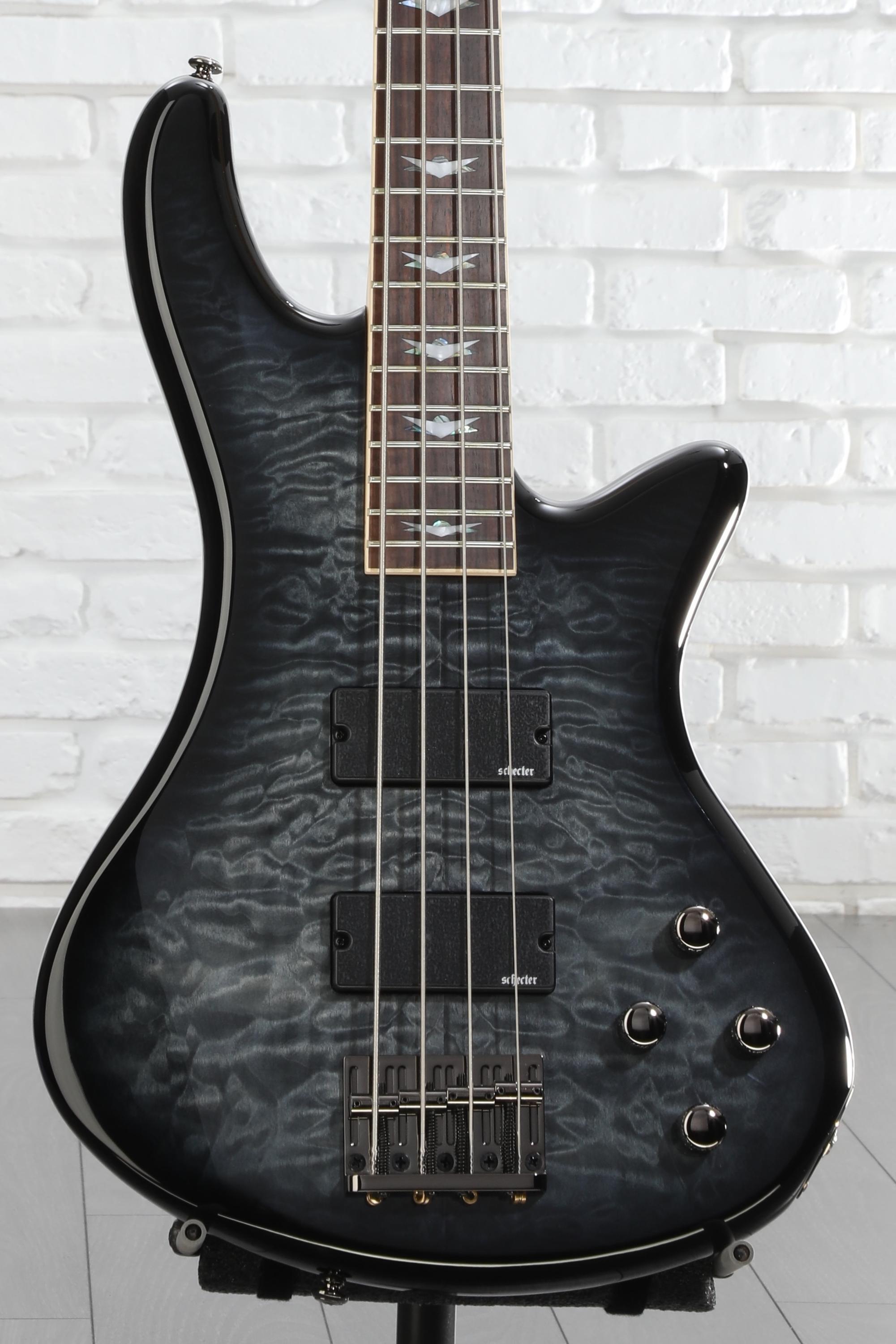 Schecter Stiletto Extreme 4 Bass Guitar - See-Thru Black | Sweetwater