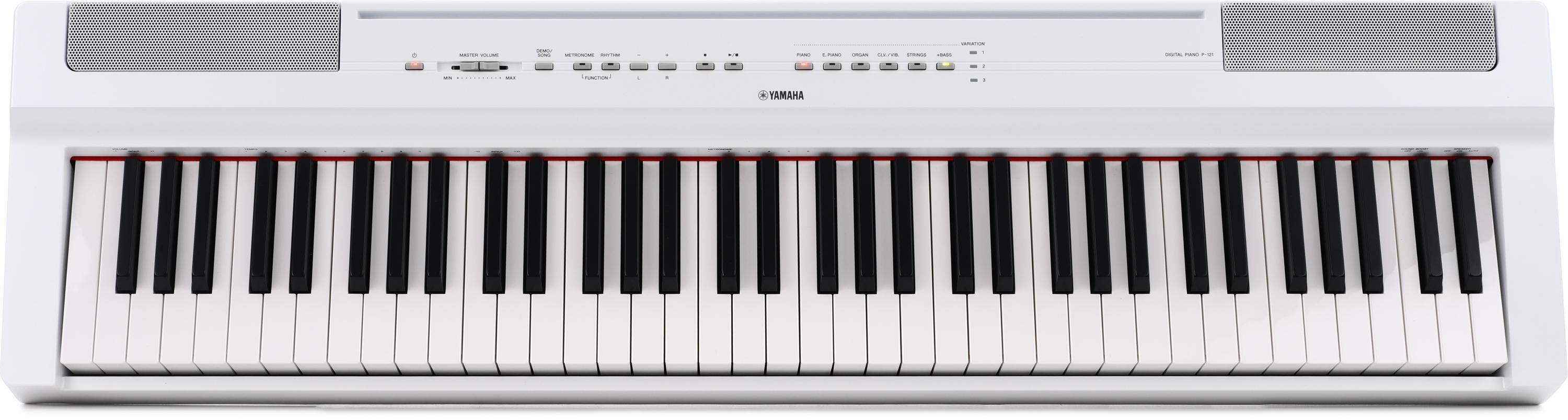 お得NEW15061F3216）YAMAHA P-121 ホワイト 2020年製 電子ピアノ 器 ヤマハ ヤマハ