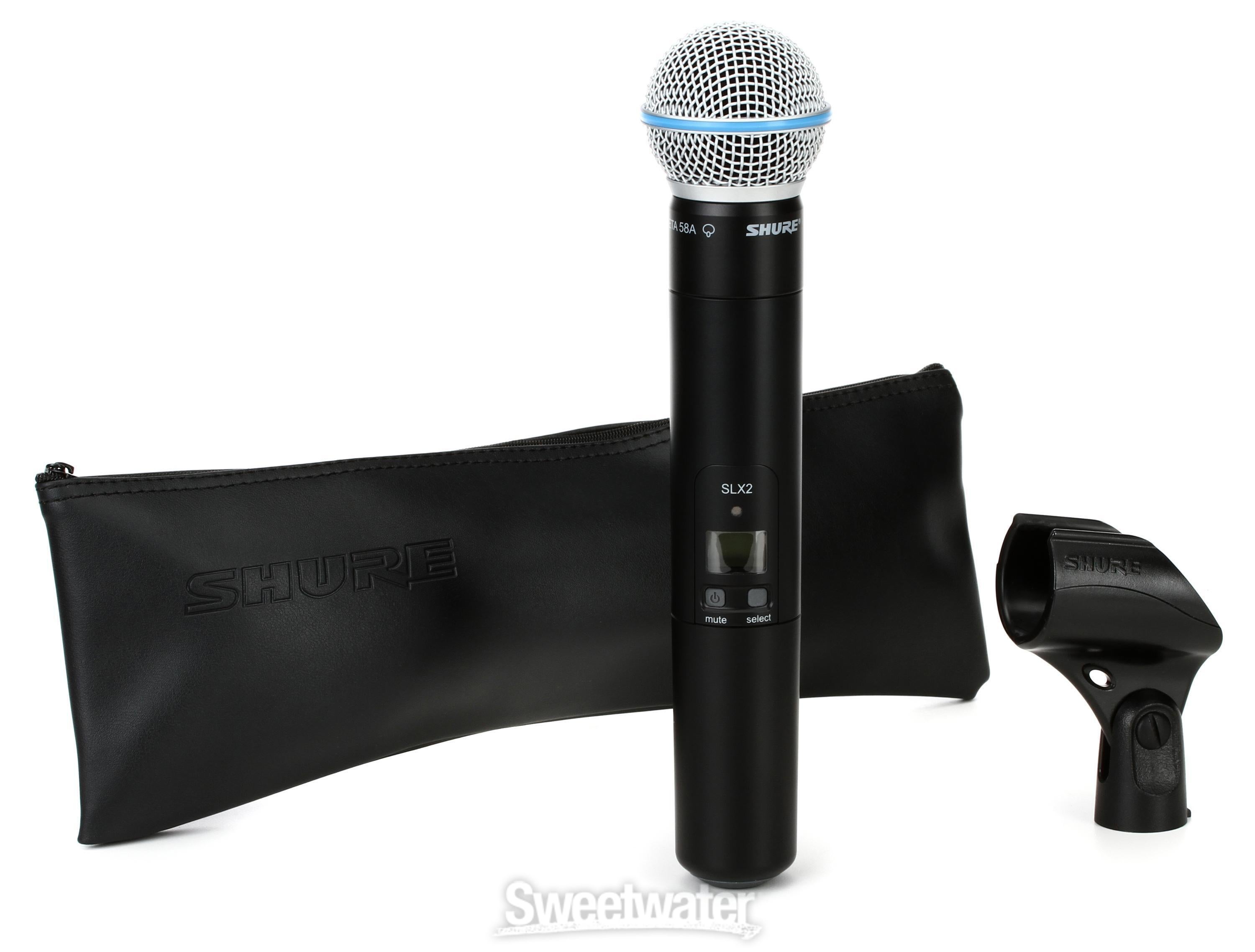 Shure SLX2 BETA58 Wireless Handheld Microphone Transmitter 44 OFF