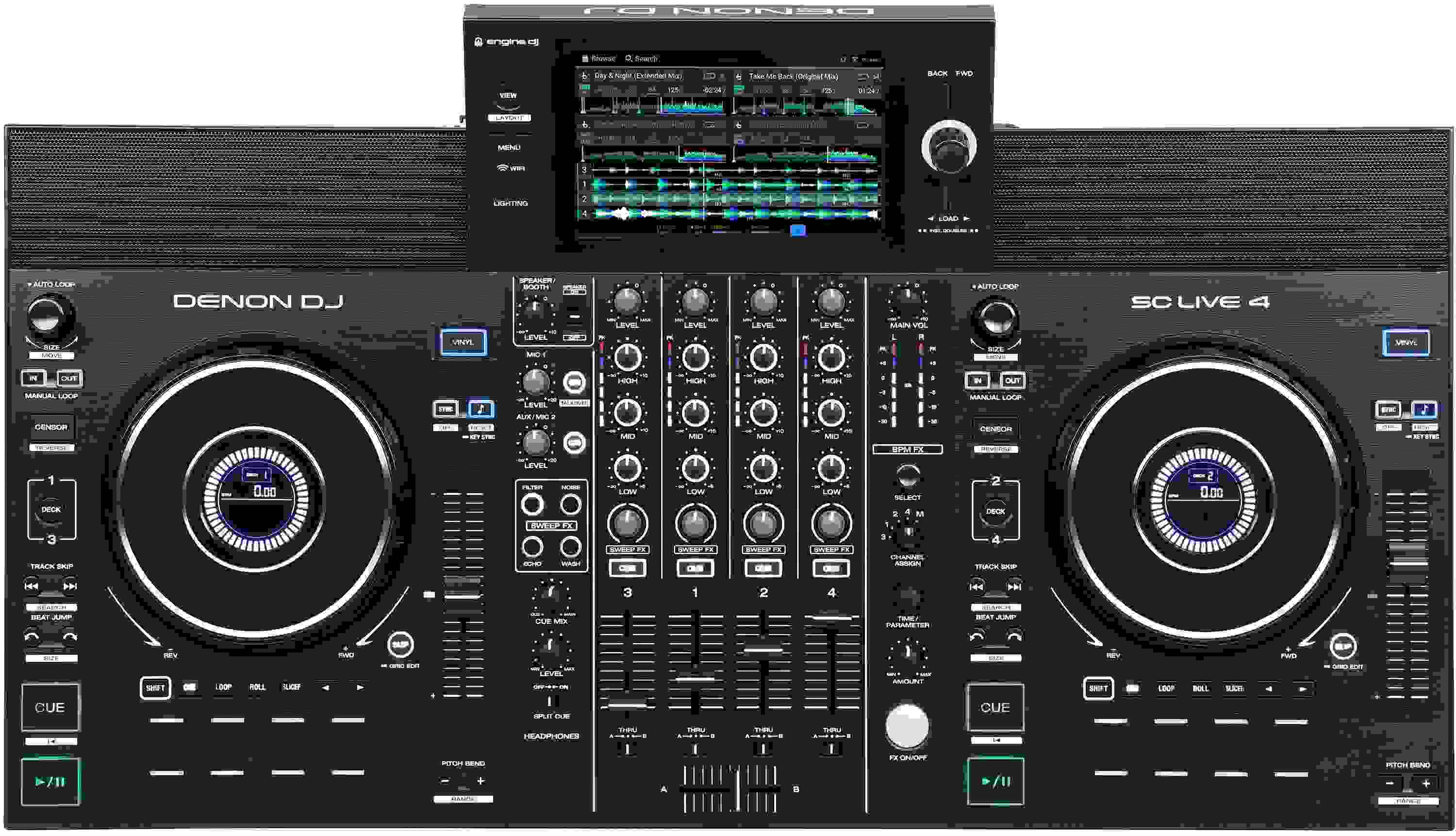 Denon DJ SC Live 4 Standalone DJ Controller - Black