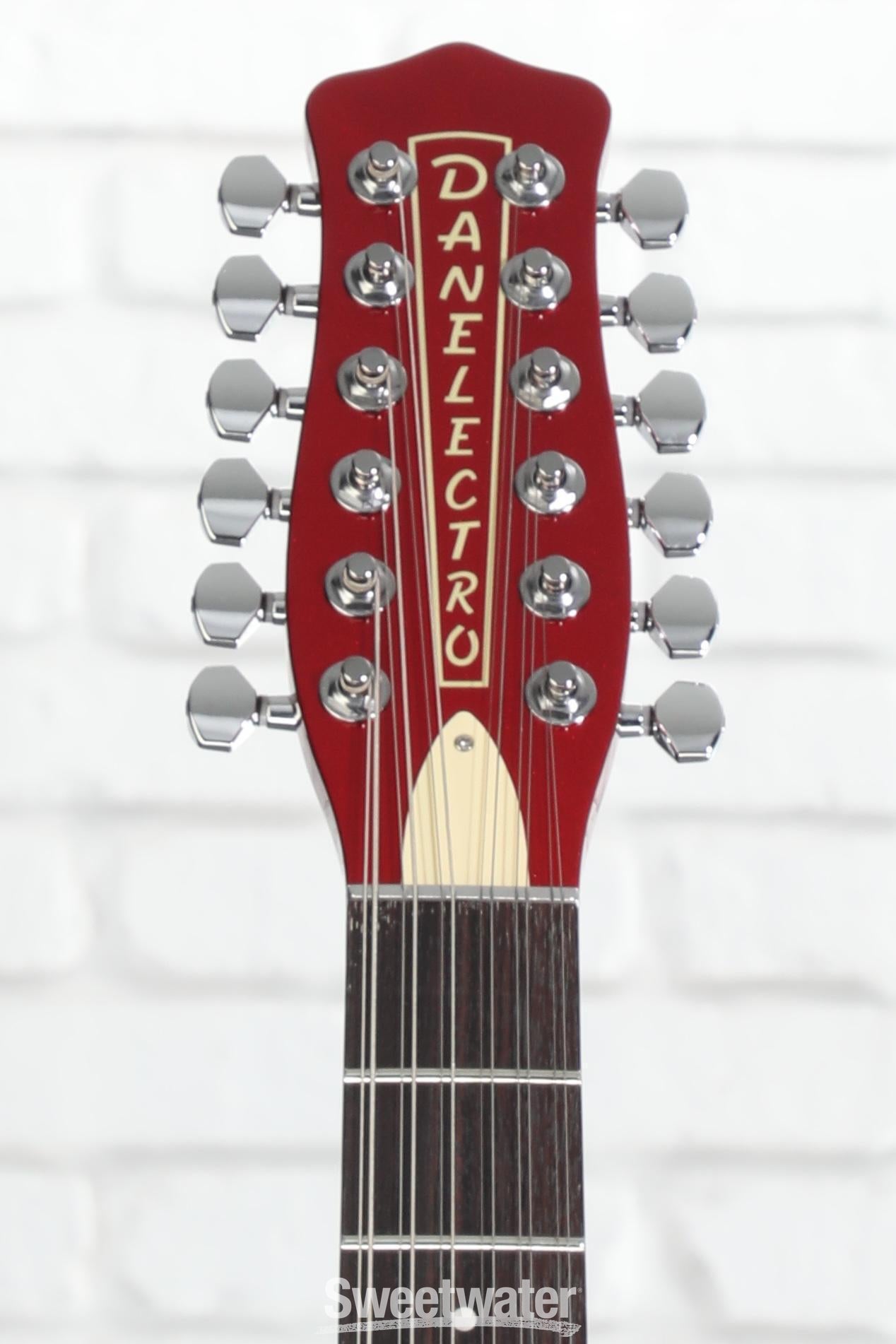 Danelectro Vintage 12 String Electric Guitar - Red Metallic