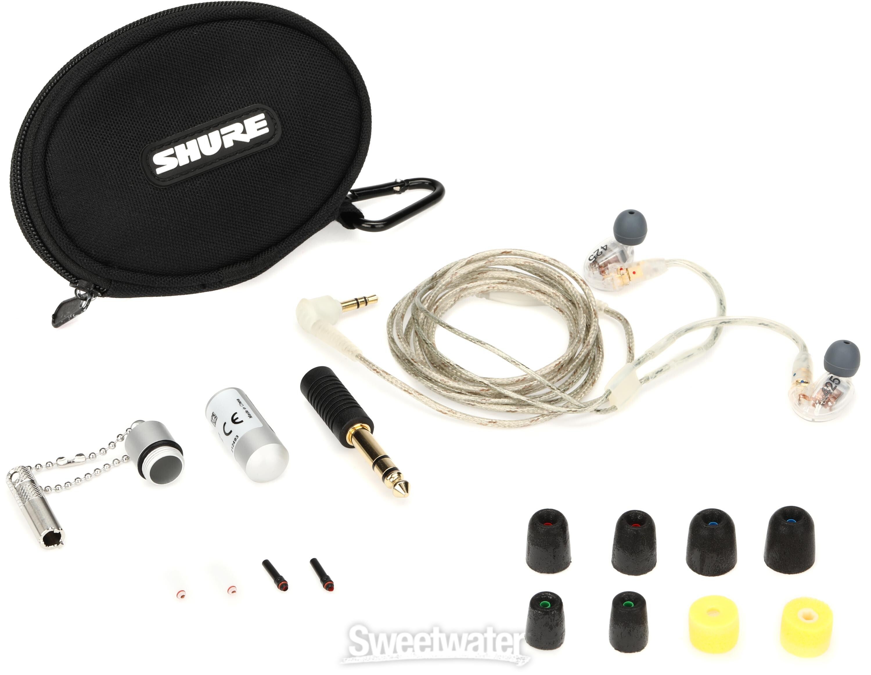 Shure SE425 Sound Isolating Earphones Clear Sweetwater