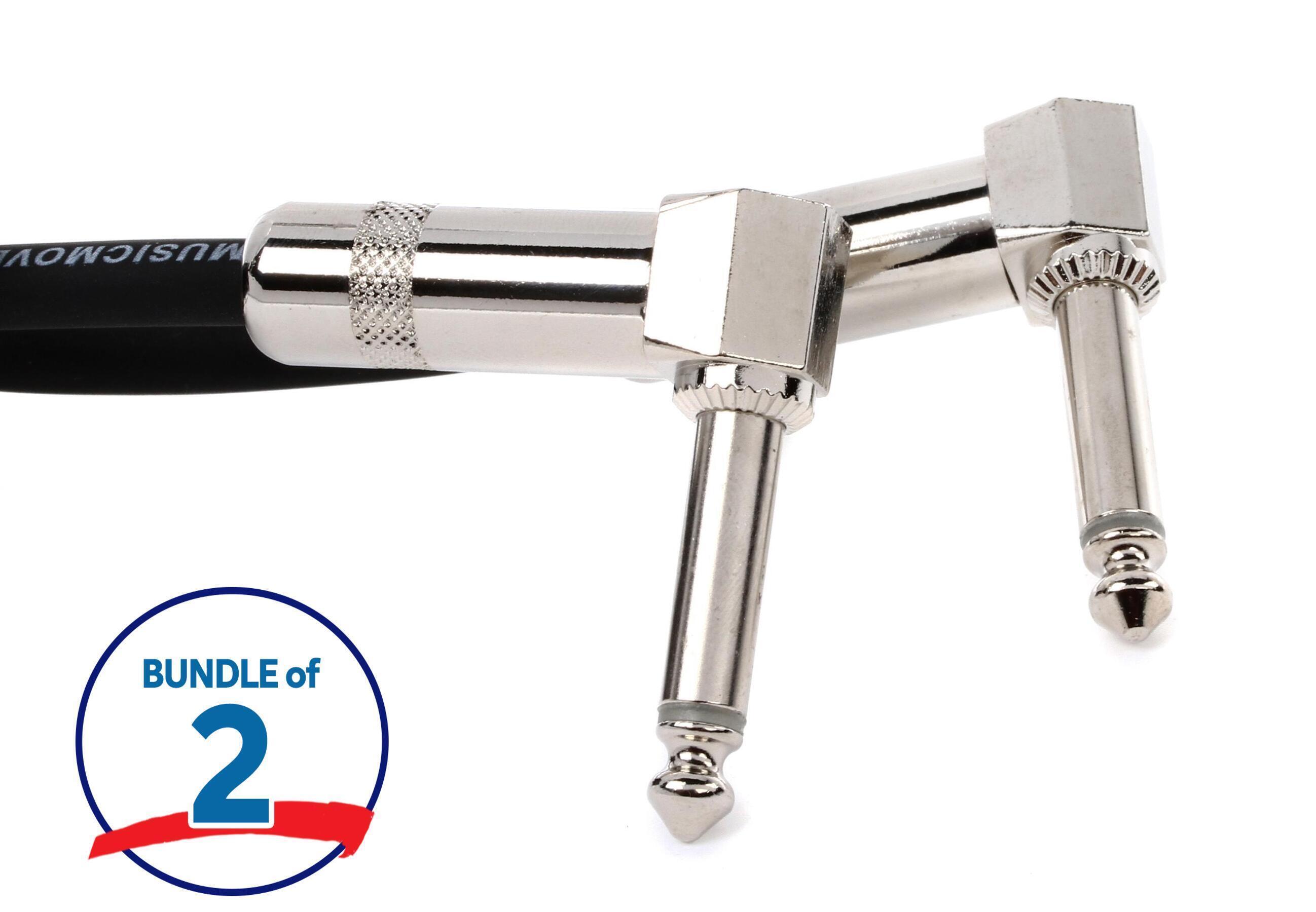 Photo of Pro Co EGLL-06 Excellines Right Angle to Right Angle Patch Cable (2-Pack) - 6 inch