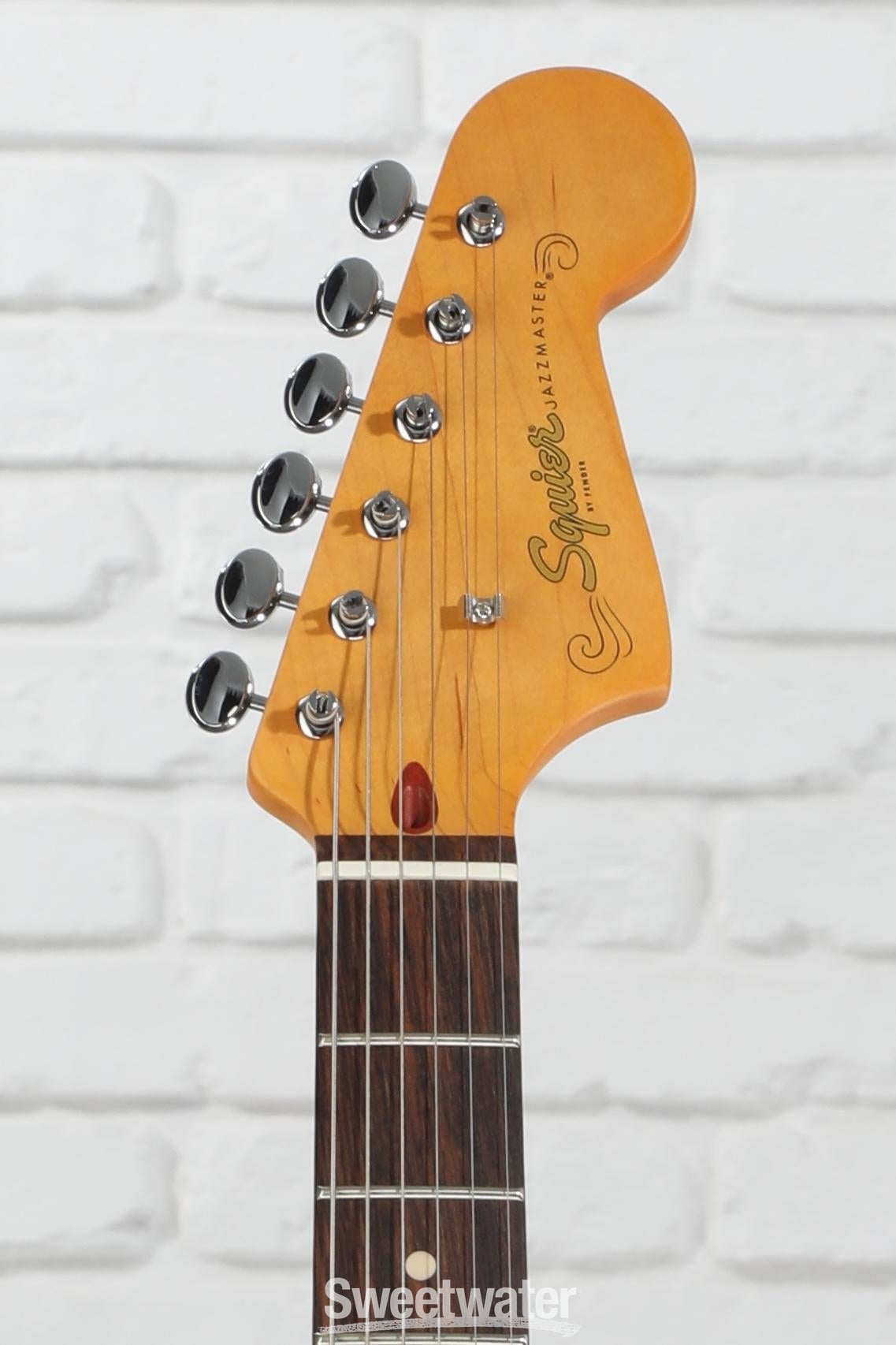 Squier J Mascis Signature Jazzmaster - Vintage White with Indian