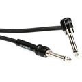 Photo of George Ls GL225Gtr20A Straight to Right Angle Guitar Cable - 20 foot Black