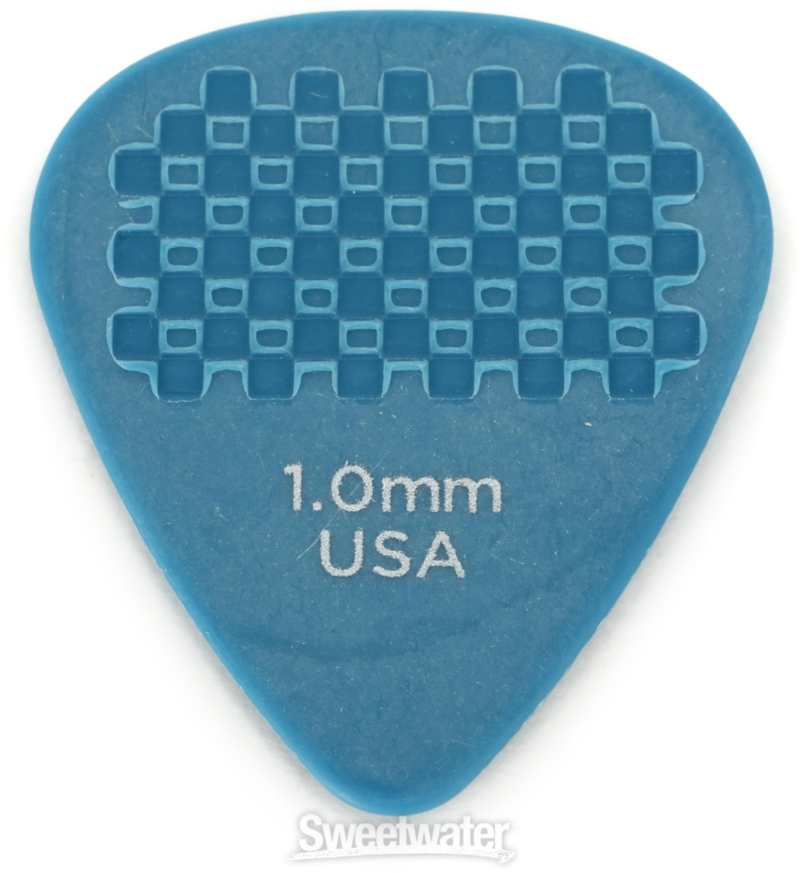 D'Addario 7DBU5-10 Duragrip Guitar Picks - Blue Medium/Heavy