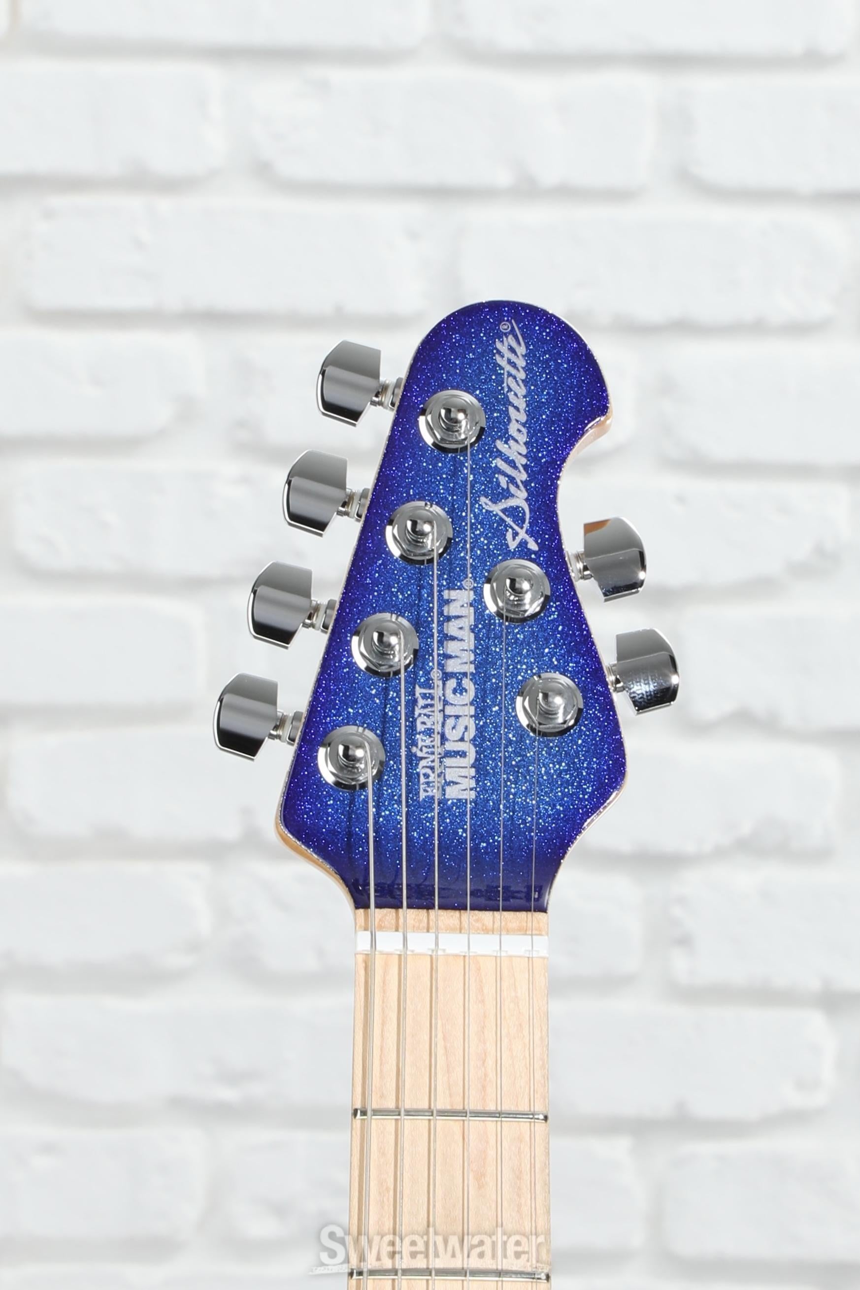 Ernie Ball Music Man Silhouette HSH Trem Electric Guitar - Pacific