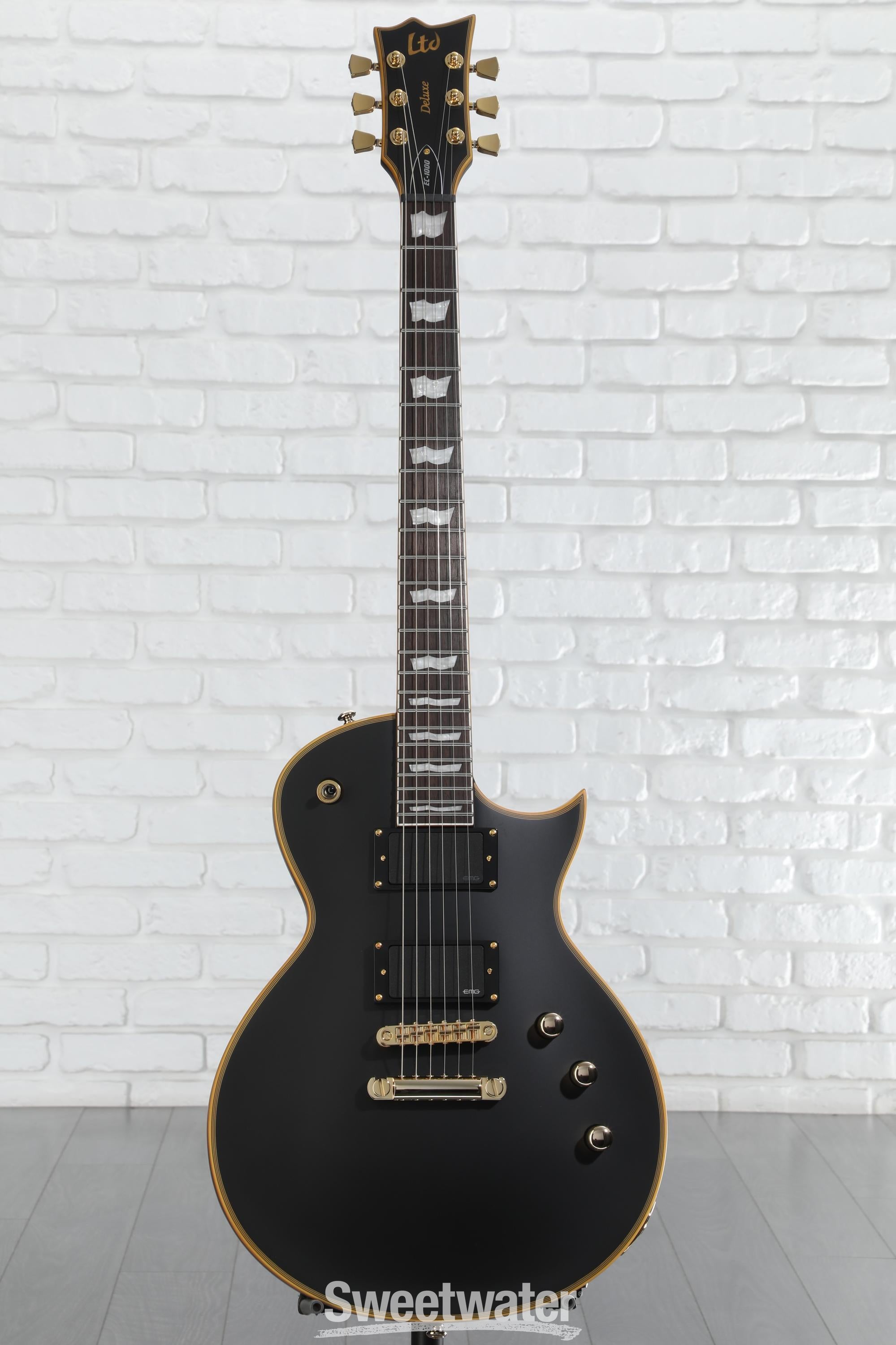 LTD EC-1000 Deluxe エレキギター ブラック ESP LTD EC-1000 Electric Guitar Black | Guitar Center