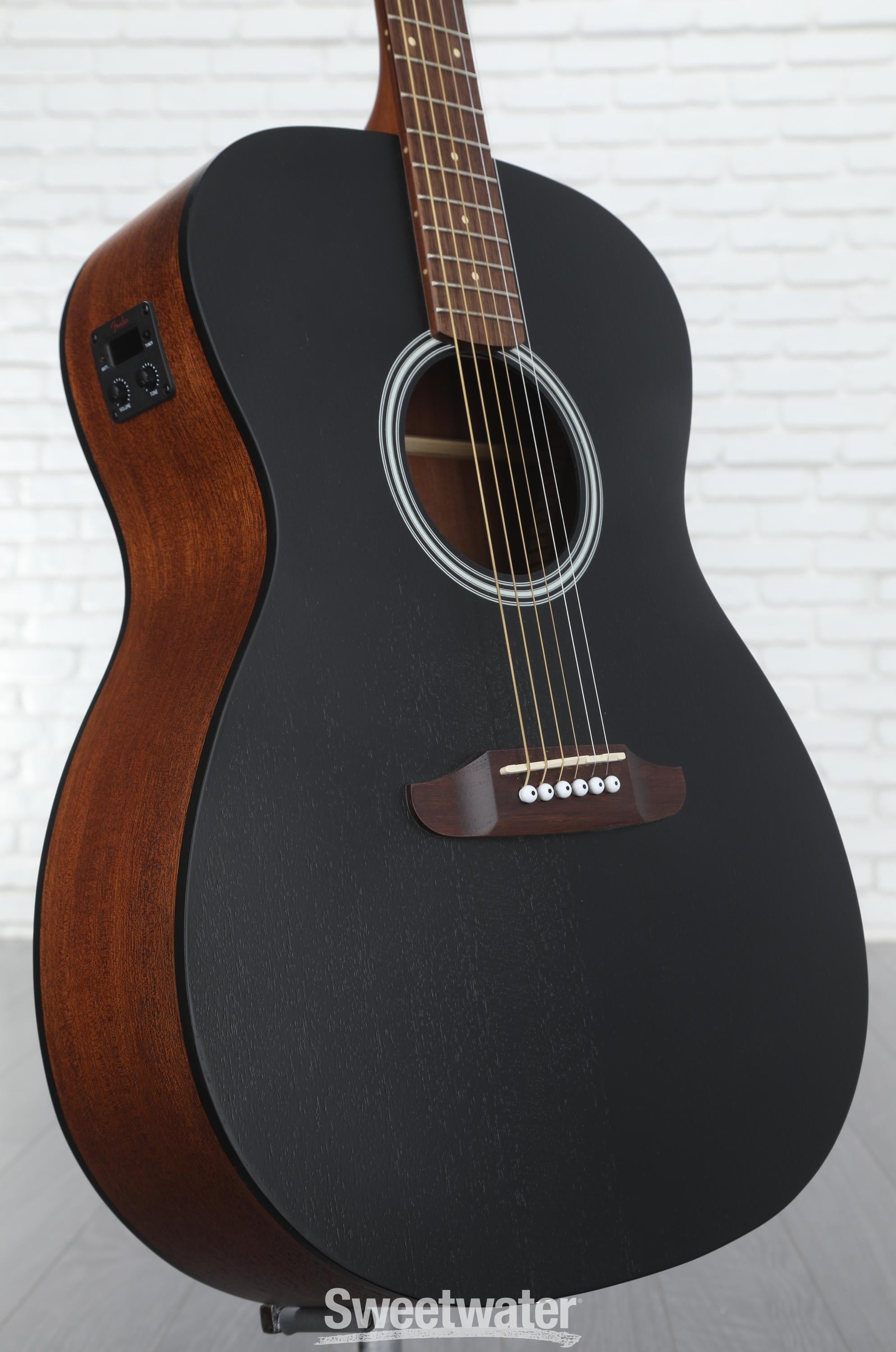 Fender Monterey Standard Acoustic-electric Guitar Black Sweetwater
