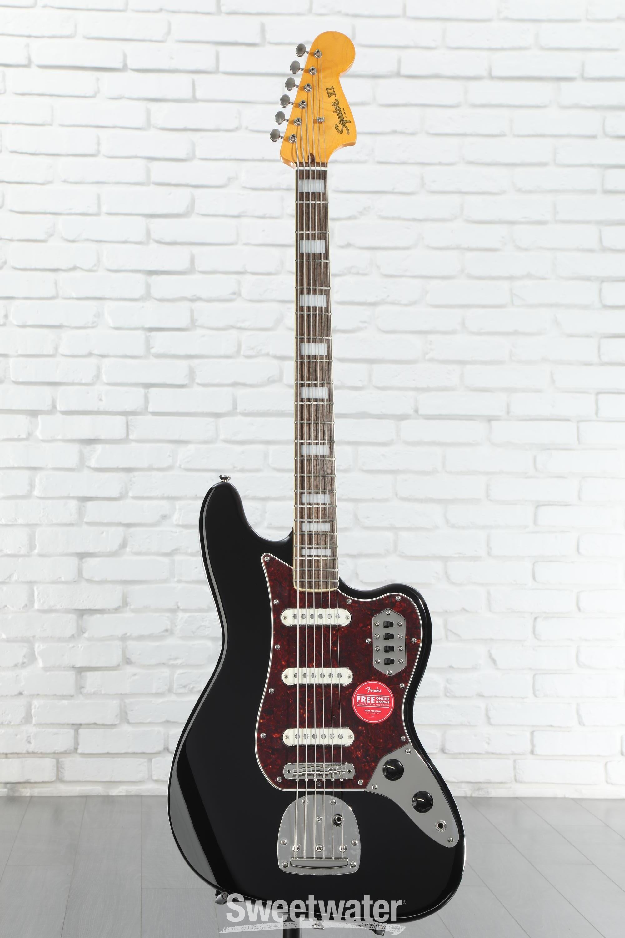 Squier Classic Vibe Bass VI Guitar - Black Reviews | Sweetwater