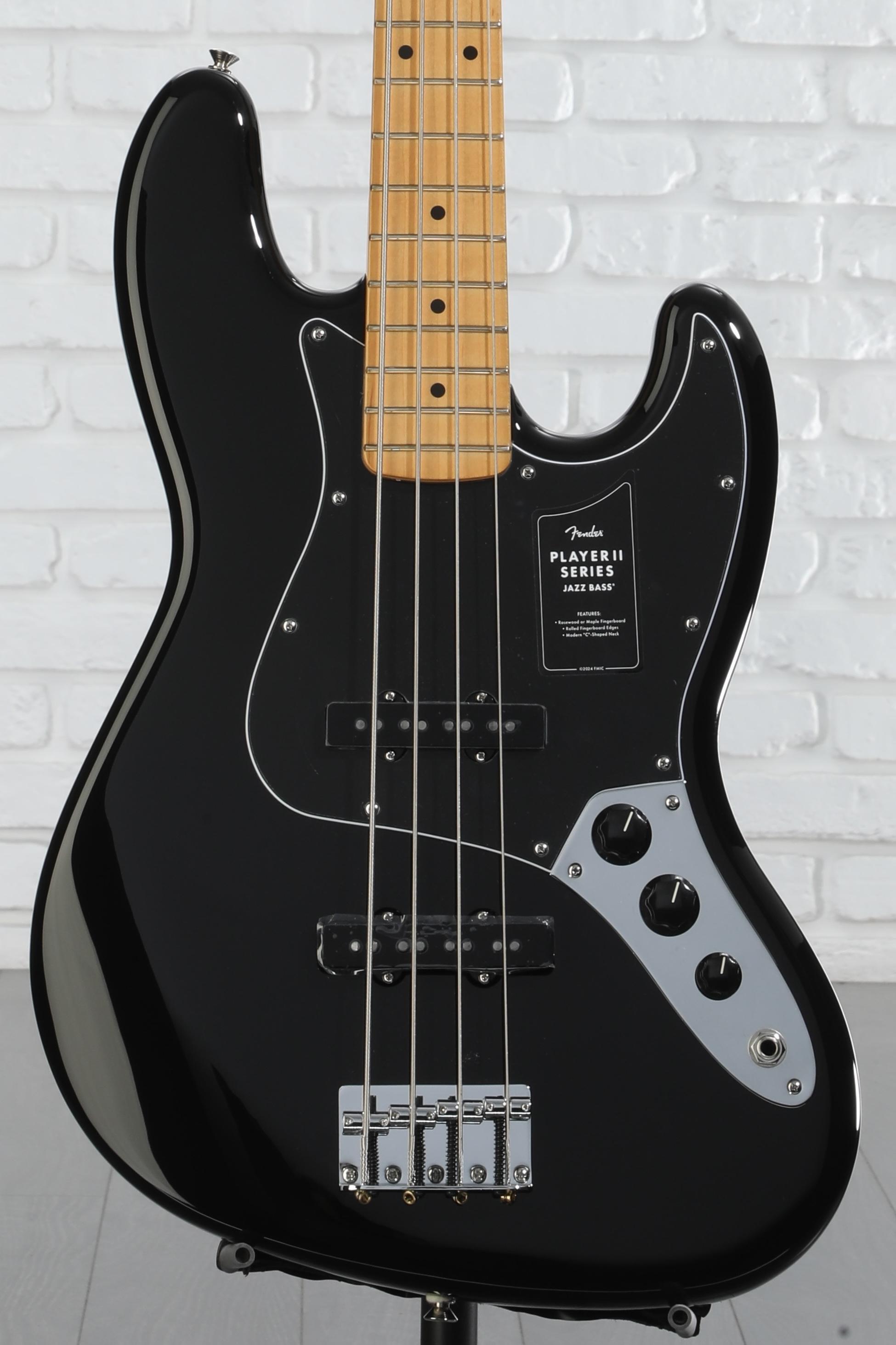Fender Player II Jazz Bass - Black with Maple Fingerboard