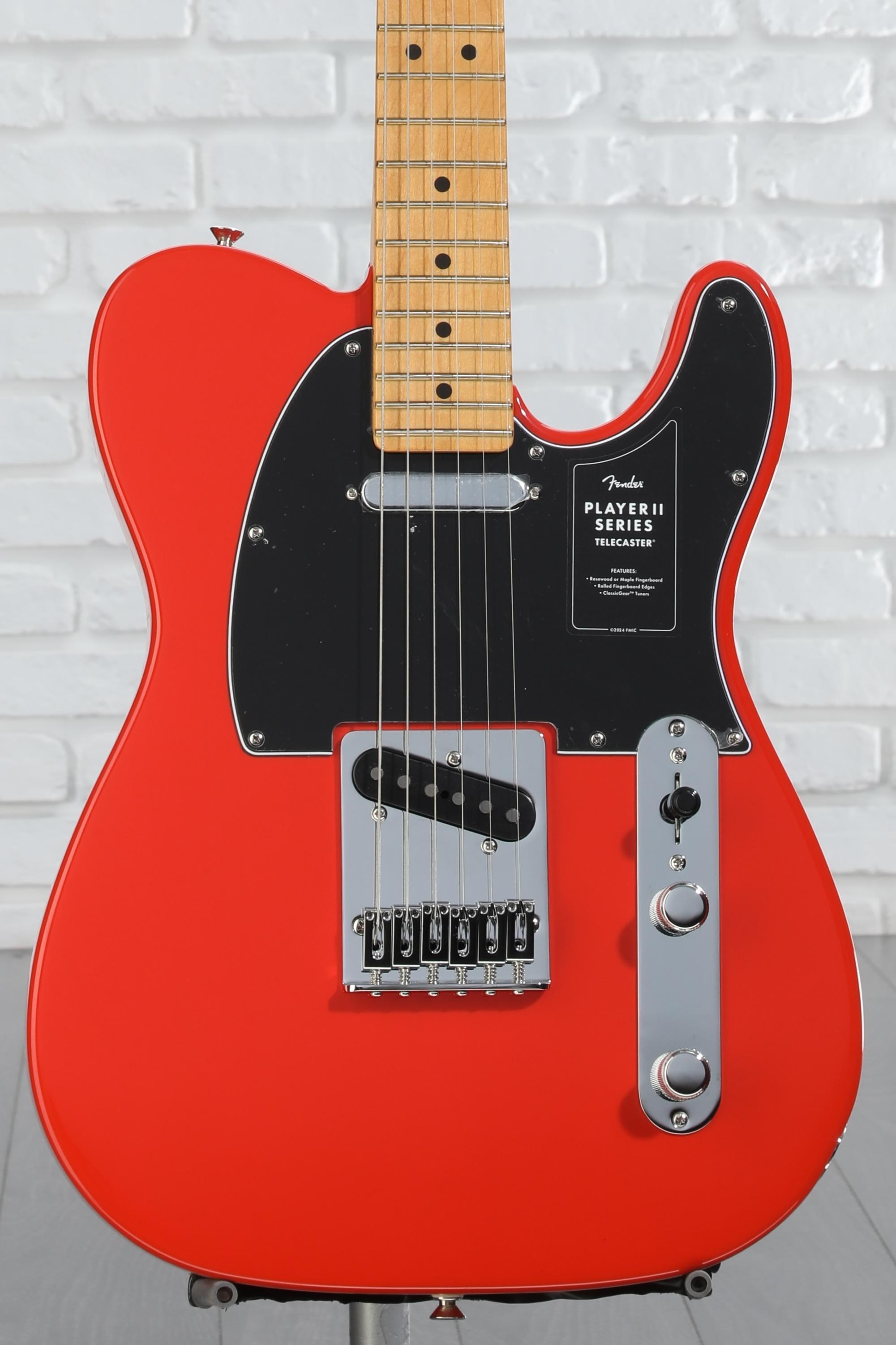 ギター Fender Player Telecaster Fender Player II Telecaster Electric Guitar - Coral Red with