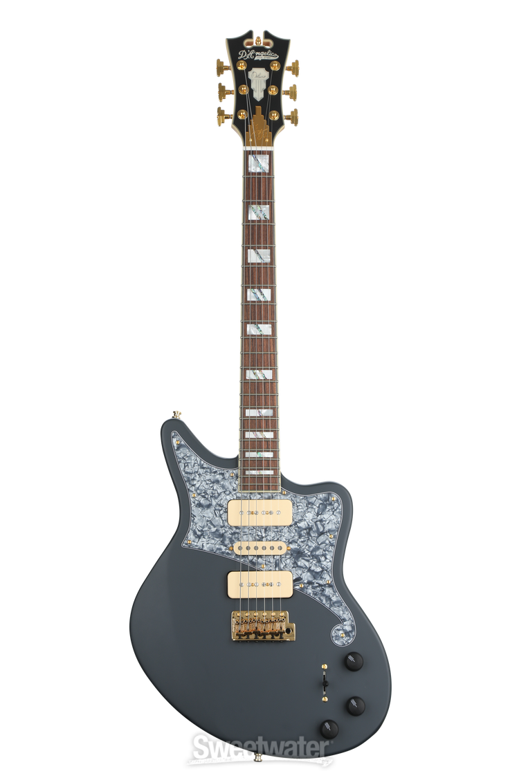 D'Angelico Deluxe Bob Weir Bedford - Matte Stone | Sweetwater