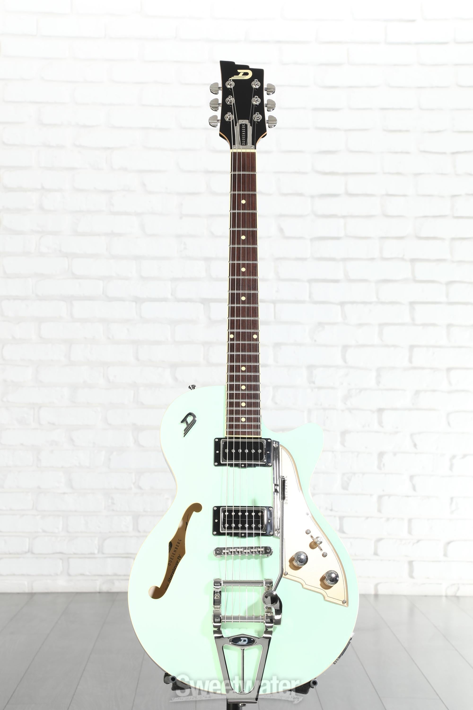 ギター Duesenberg Starplayer TV SurfGreen Duesenberg Starplayer TV Semi-hollowbody Electric Guitar - Surf