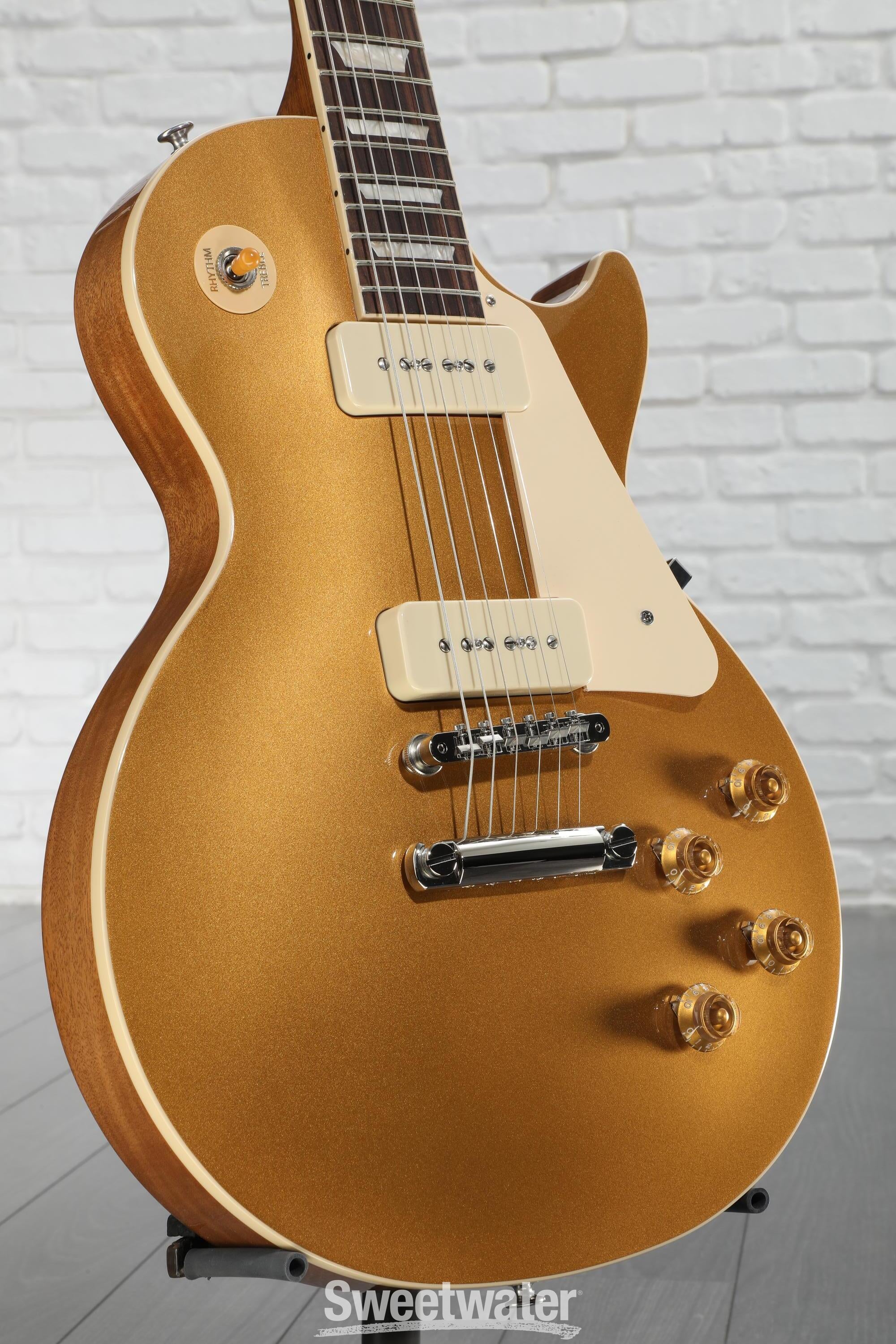 Gibson Les Paul Standard P90 Gold Top Gibson Les Paul Standard '50s P90 Electric Guitar - Gold Top